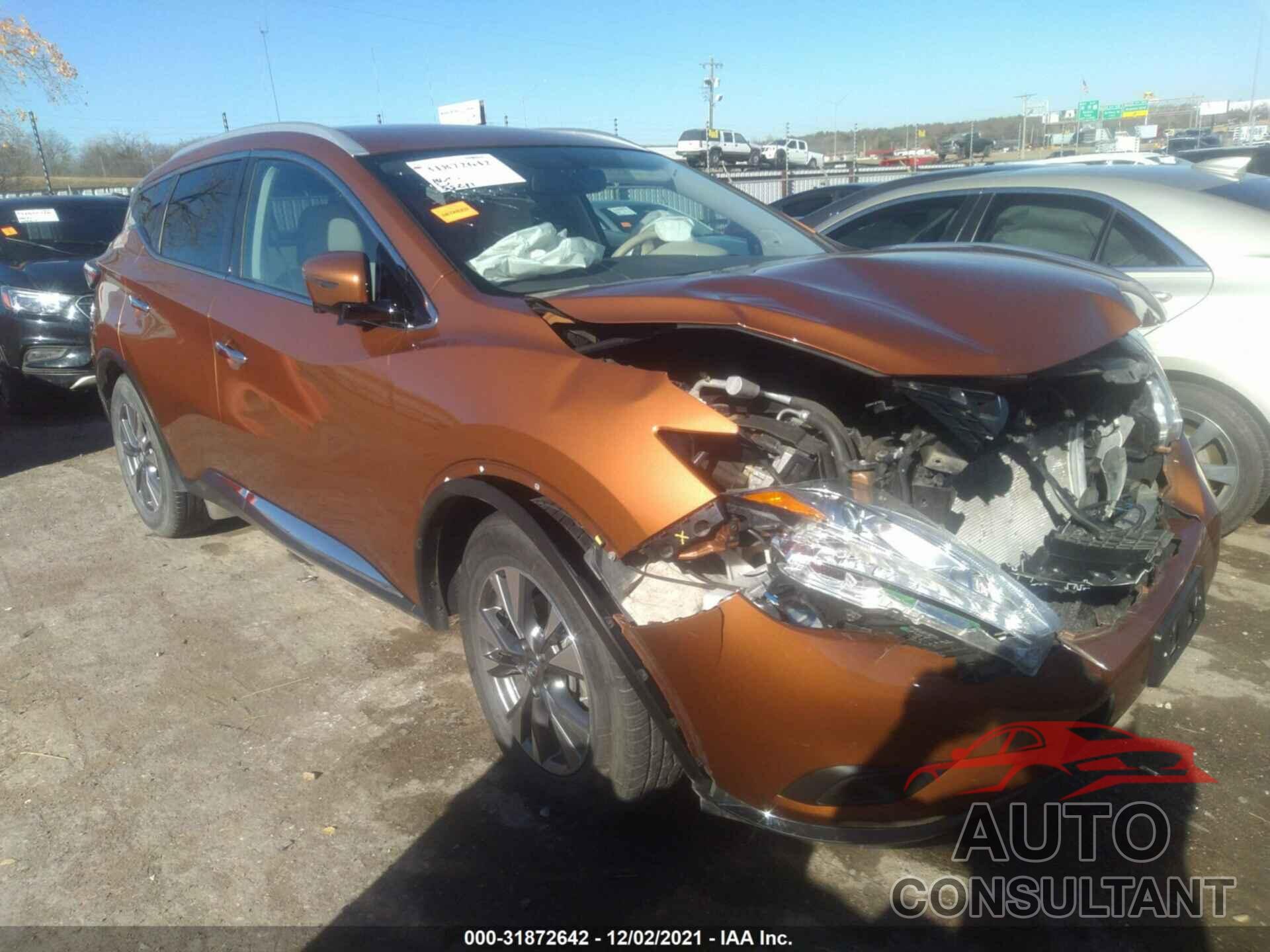 NISSAN MURANO 2016 - 5N1AZ2MH3GN104500