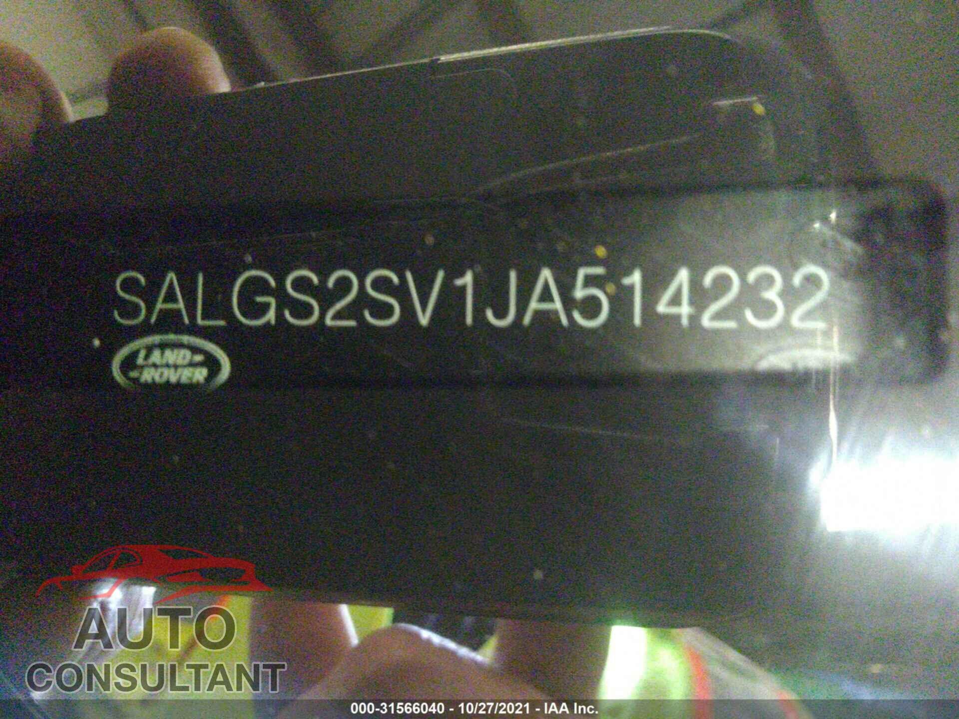 LAND ROVER RANGE ROVER 2018 - SALGS2SV1JA514232