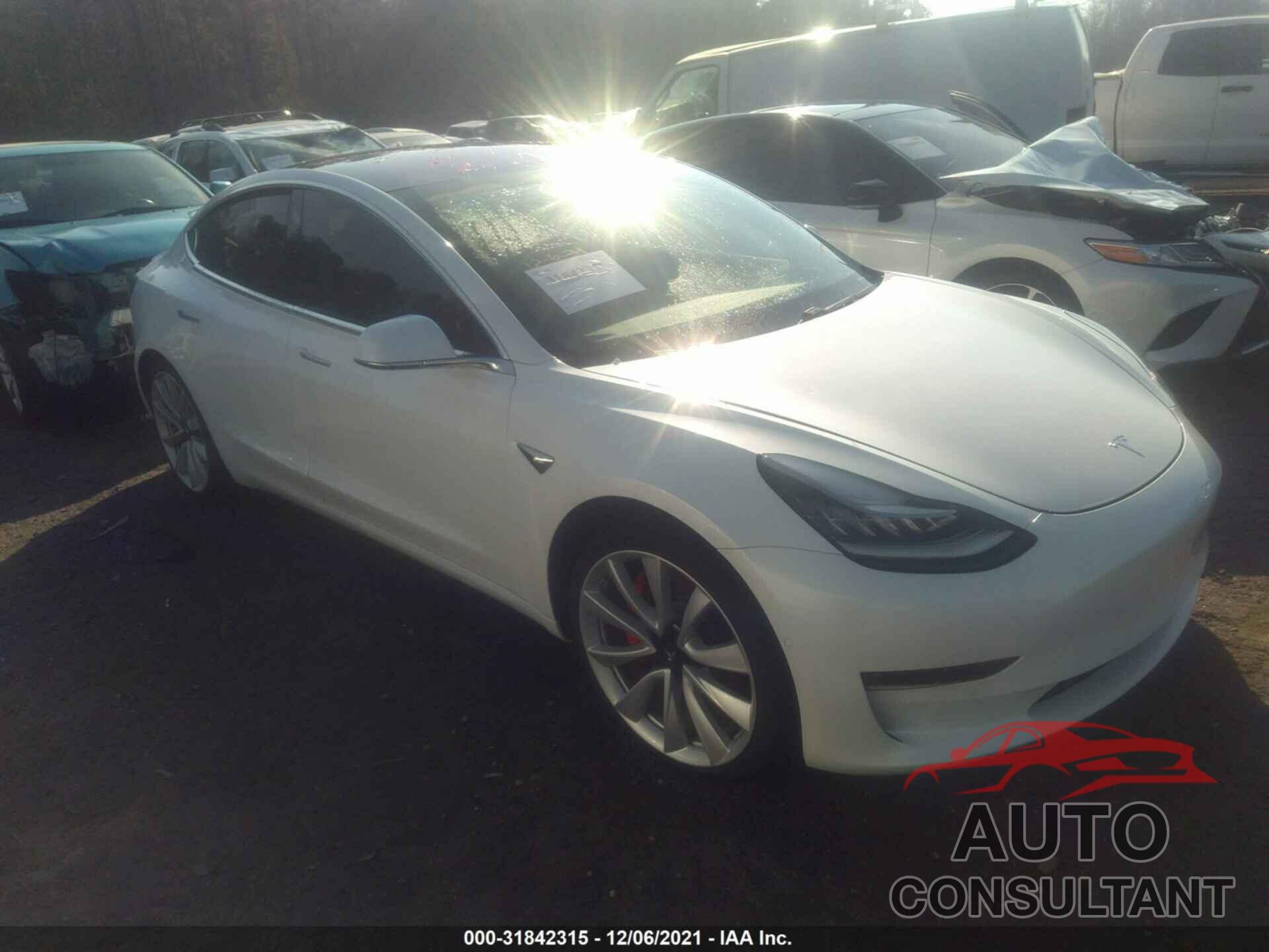 TESLA MODEL 3 2018 - 5YJ3E1EB2JF072562