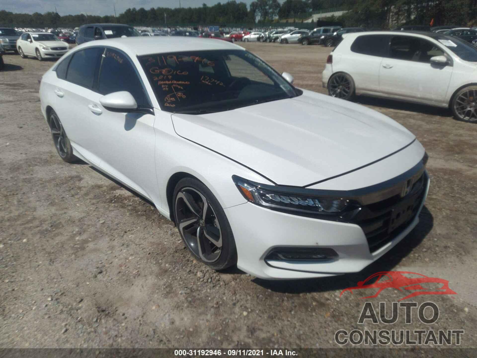 HONDA ACCORD SEDAN 2019 - 1HGCV1F34KA134188