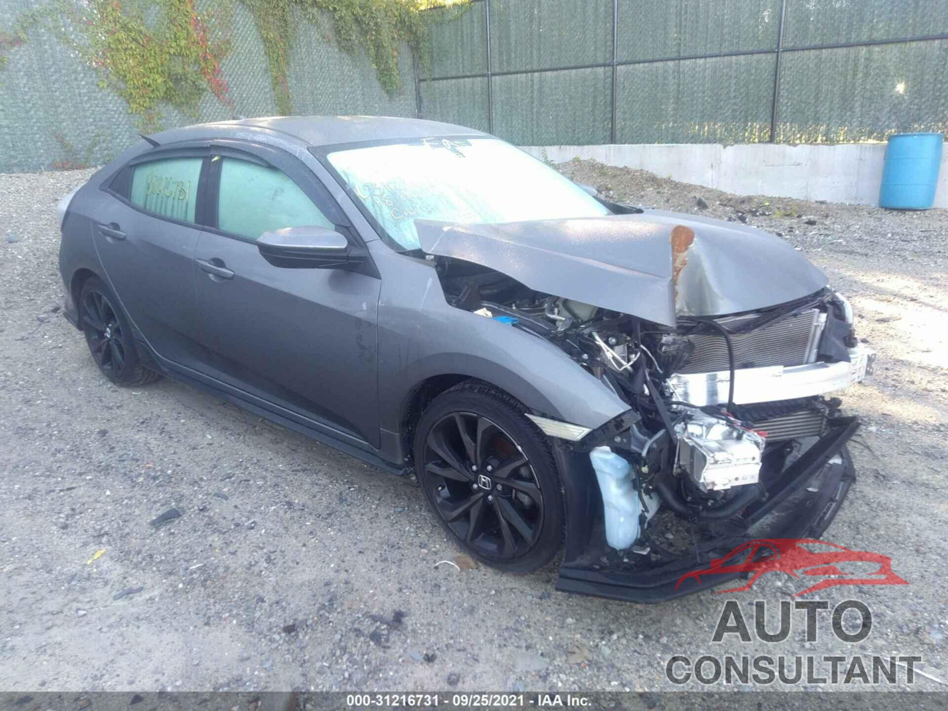 HONDA CIVIC HATCHBACK 2018 - SHHFK7G41JU213773