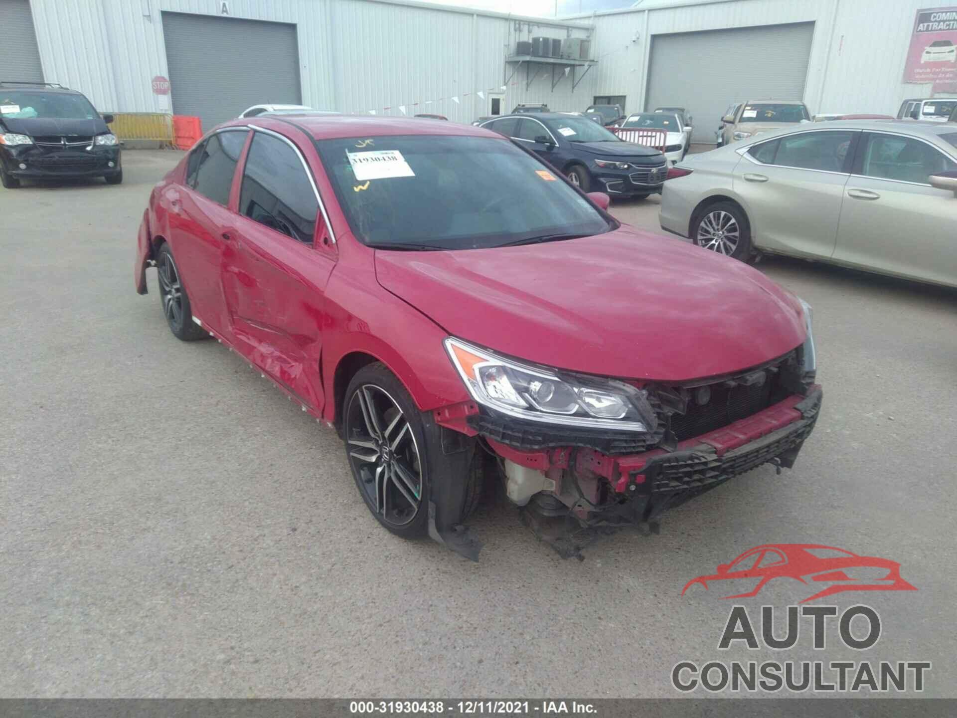 HONDA ACCORD SEDAN 2016 - 1HGCR2F51GA175378