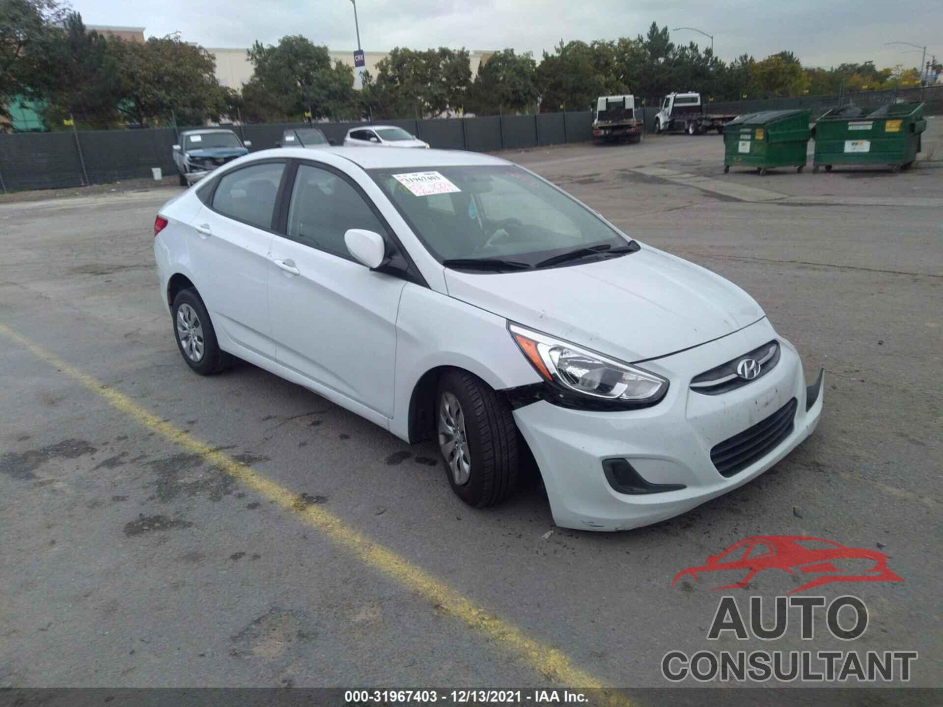 HYUNDAI ACCENT 2017 - KMHCT4AE5HU362721