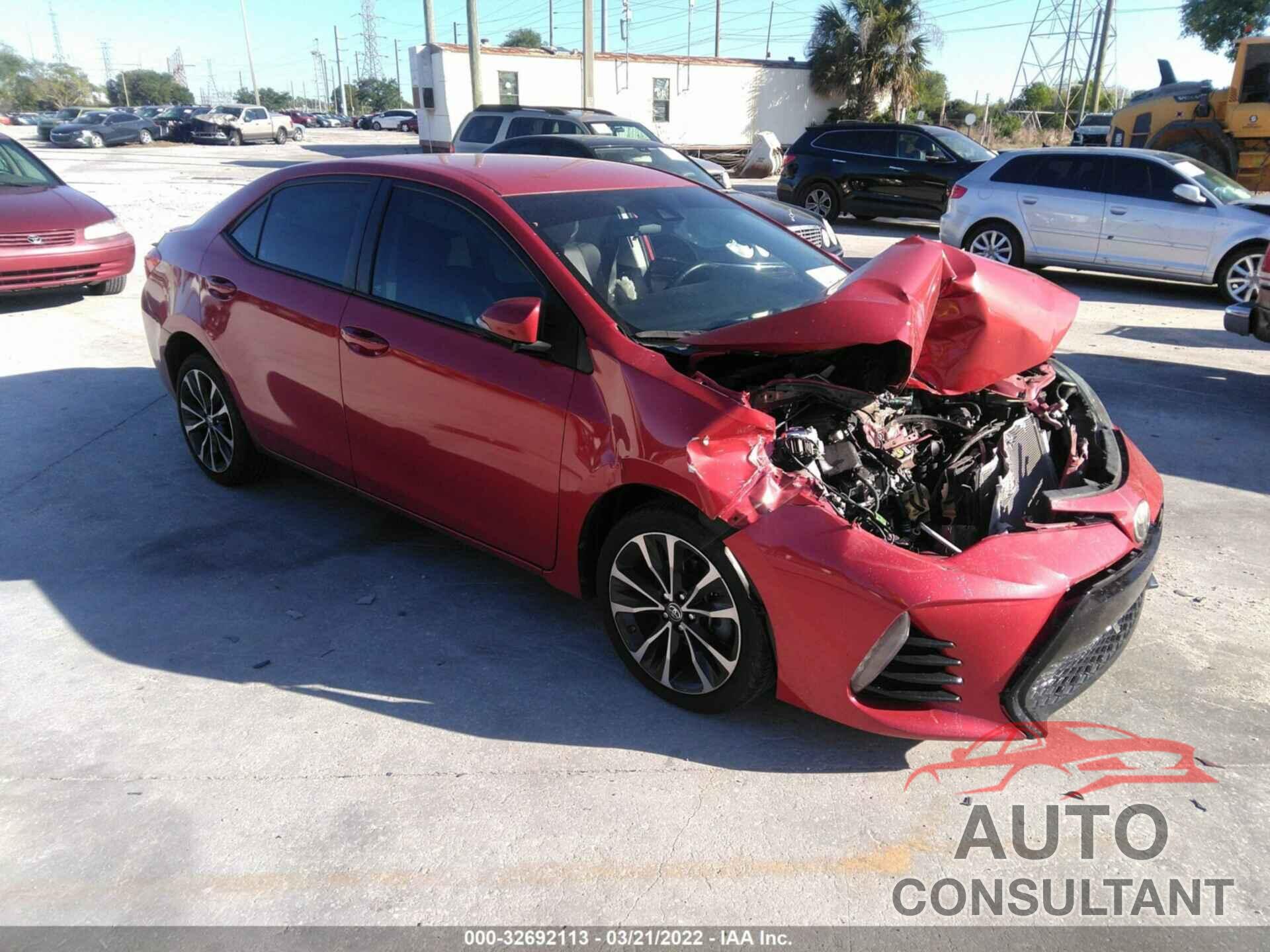 TOYOTA COROLLA 2017 - 5YFBURHE7HP681759