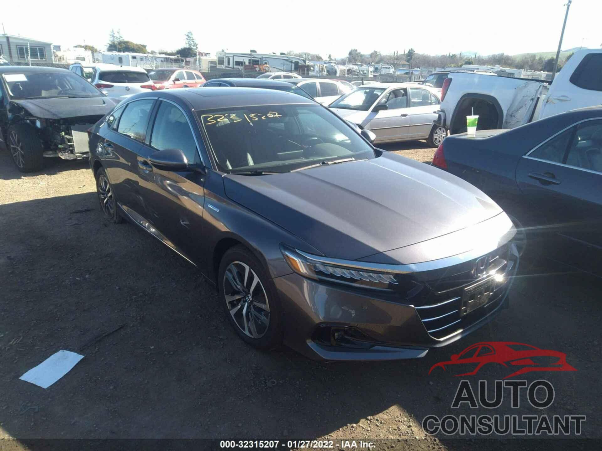 HONDA ACCORD HYBRID 2021 - 1HGCV3F57MA002493