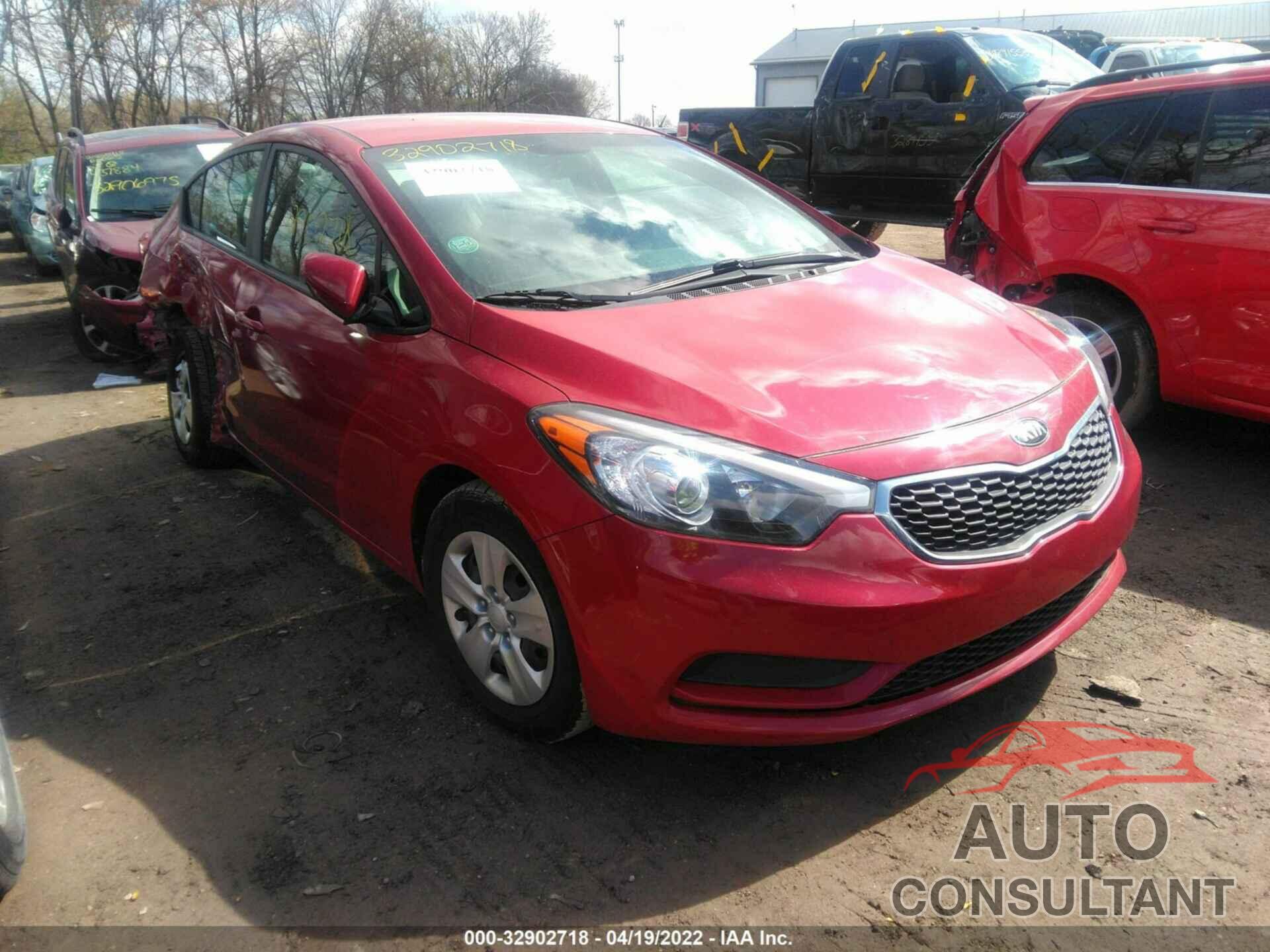 KIA FORTE 2016 - KNAFK4A6XG5611551