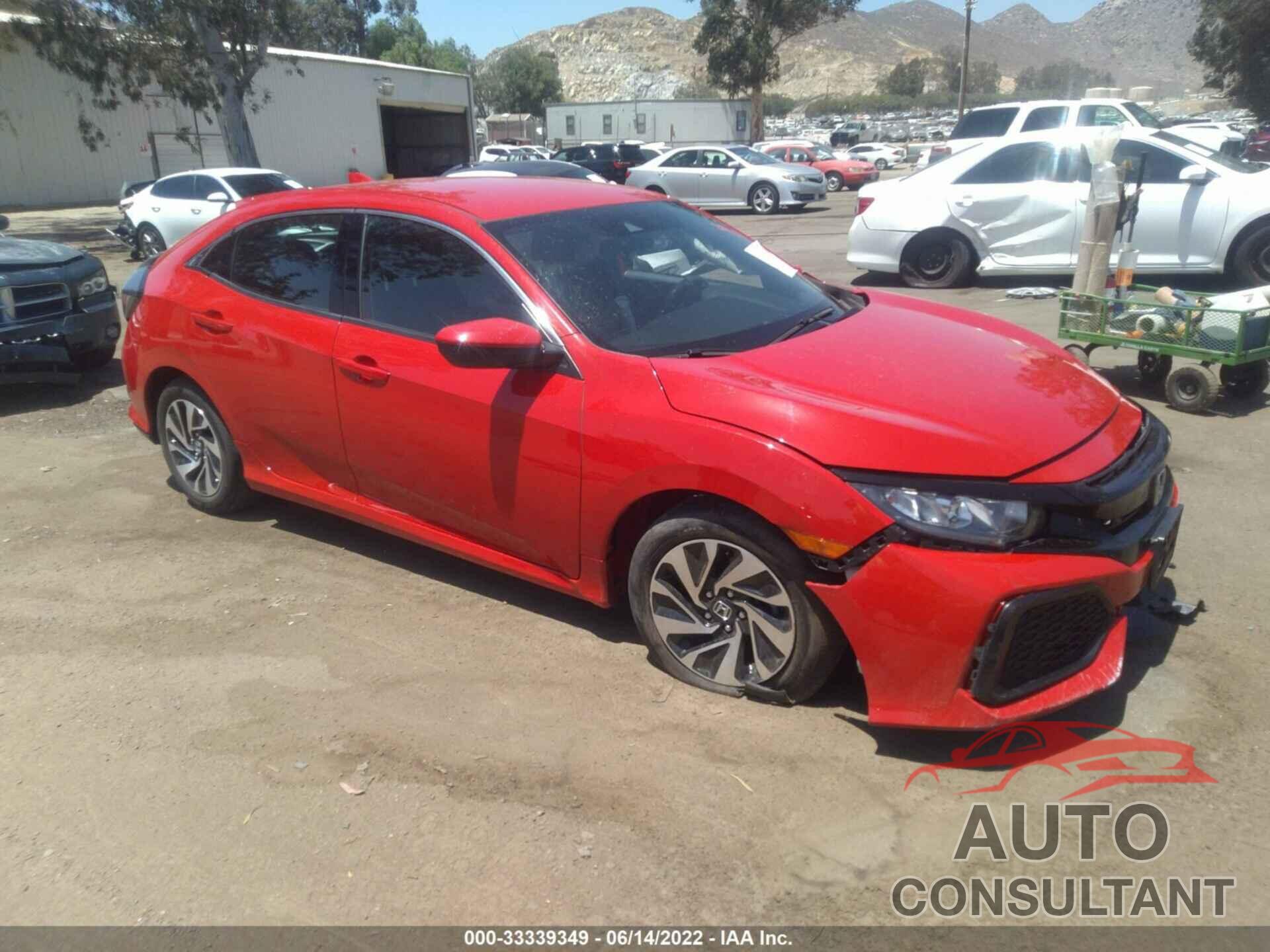 HONDA CIVIC HATCHBACK 2019 - SHHFK7H36KU401194