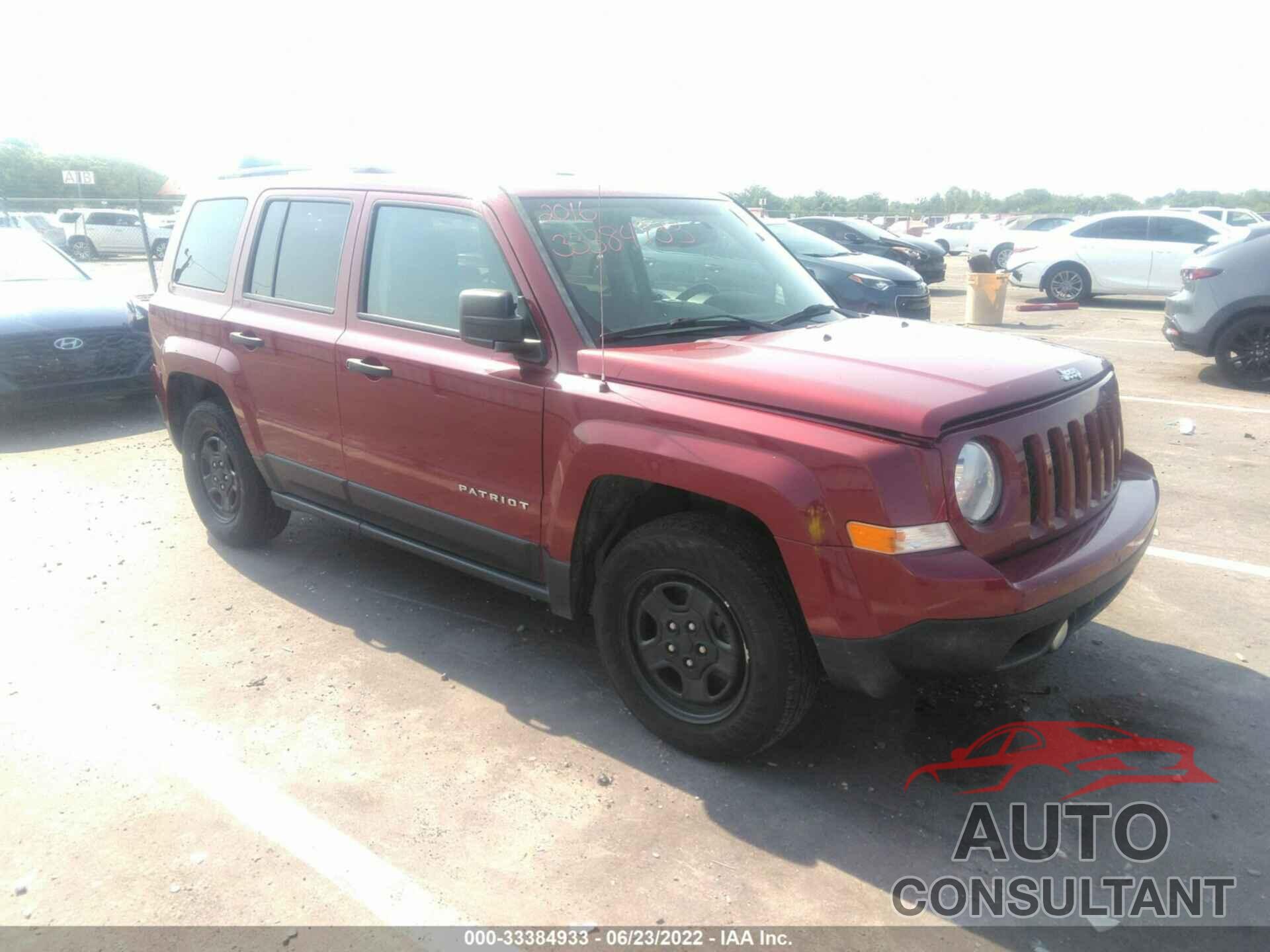 JEEP PATRIOT 2016 - 1C4NJPBB5GD562361