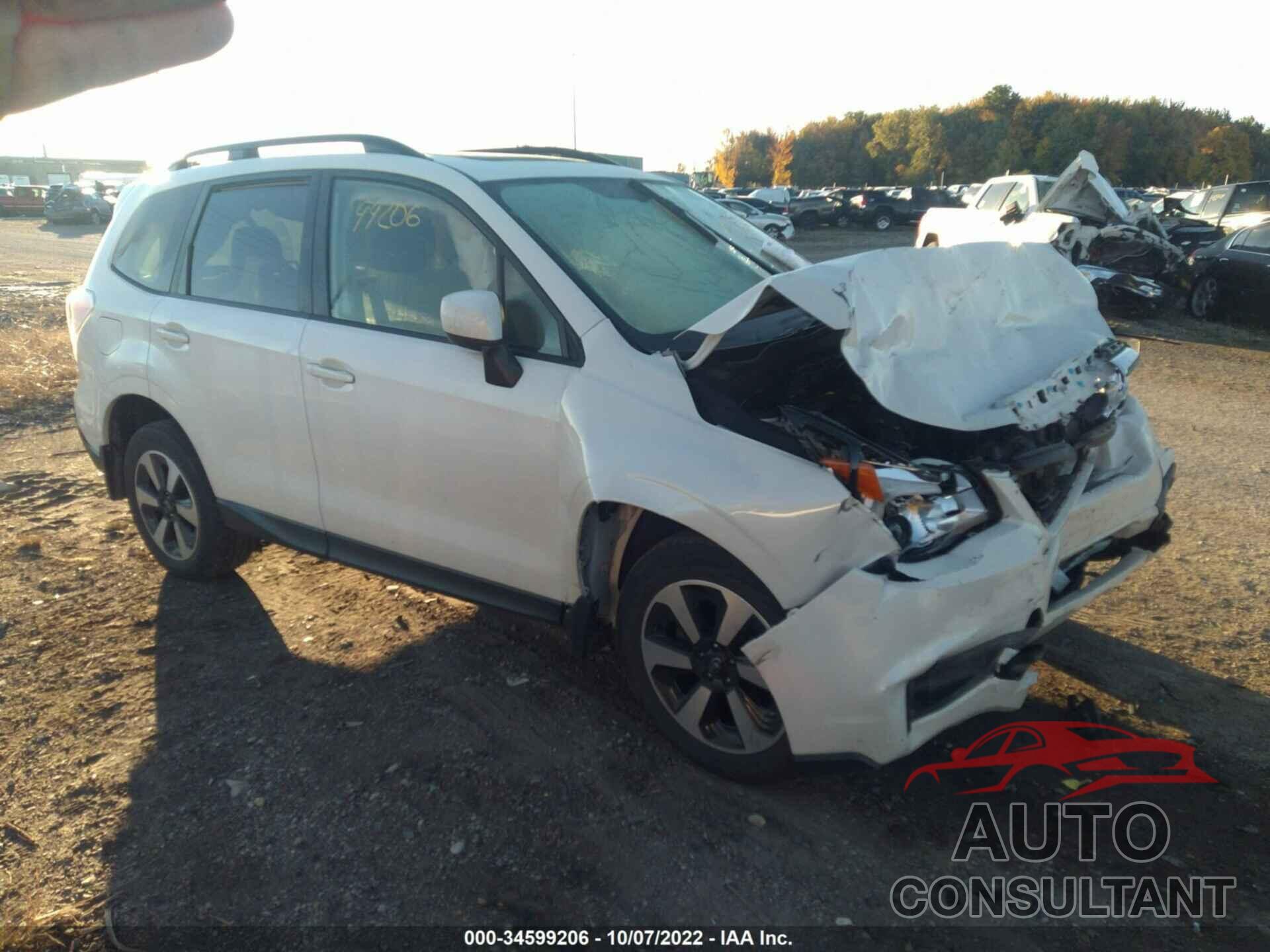 SUBARU FORESTER 2018 - JF2SJAEC4JH534928
