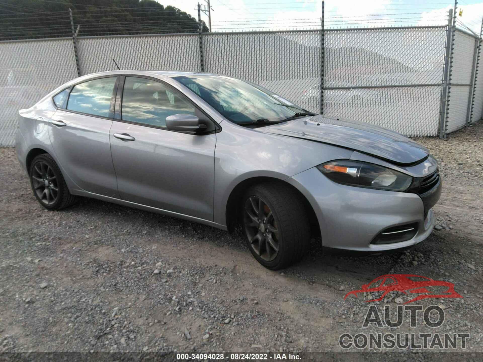 DODGE DART 2016 - 1C3CDFAA3GD607500