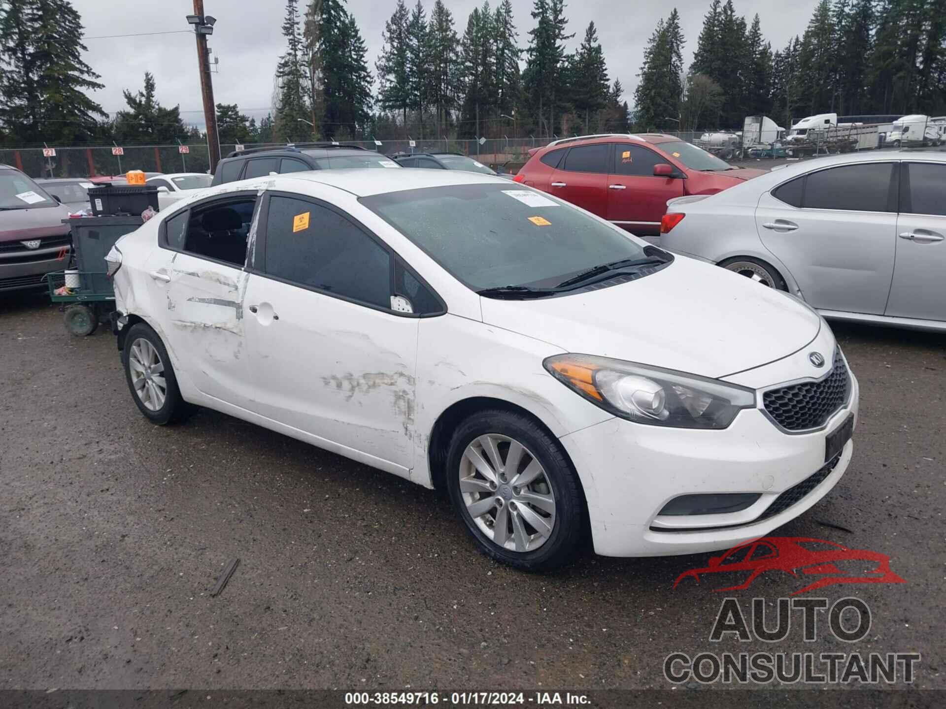 KIA FORTE 2016 - KNAFX4A66G5506197