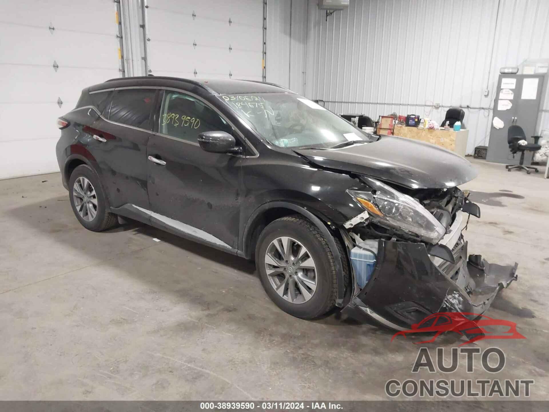 NISSAN MURANO 2018 - 5N1AZ2MH8JN159368