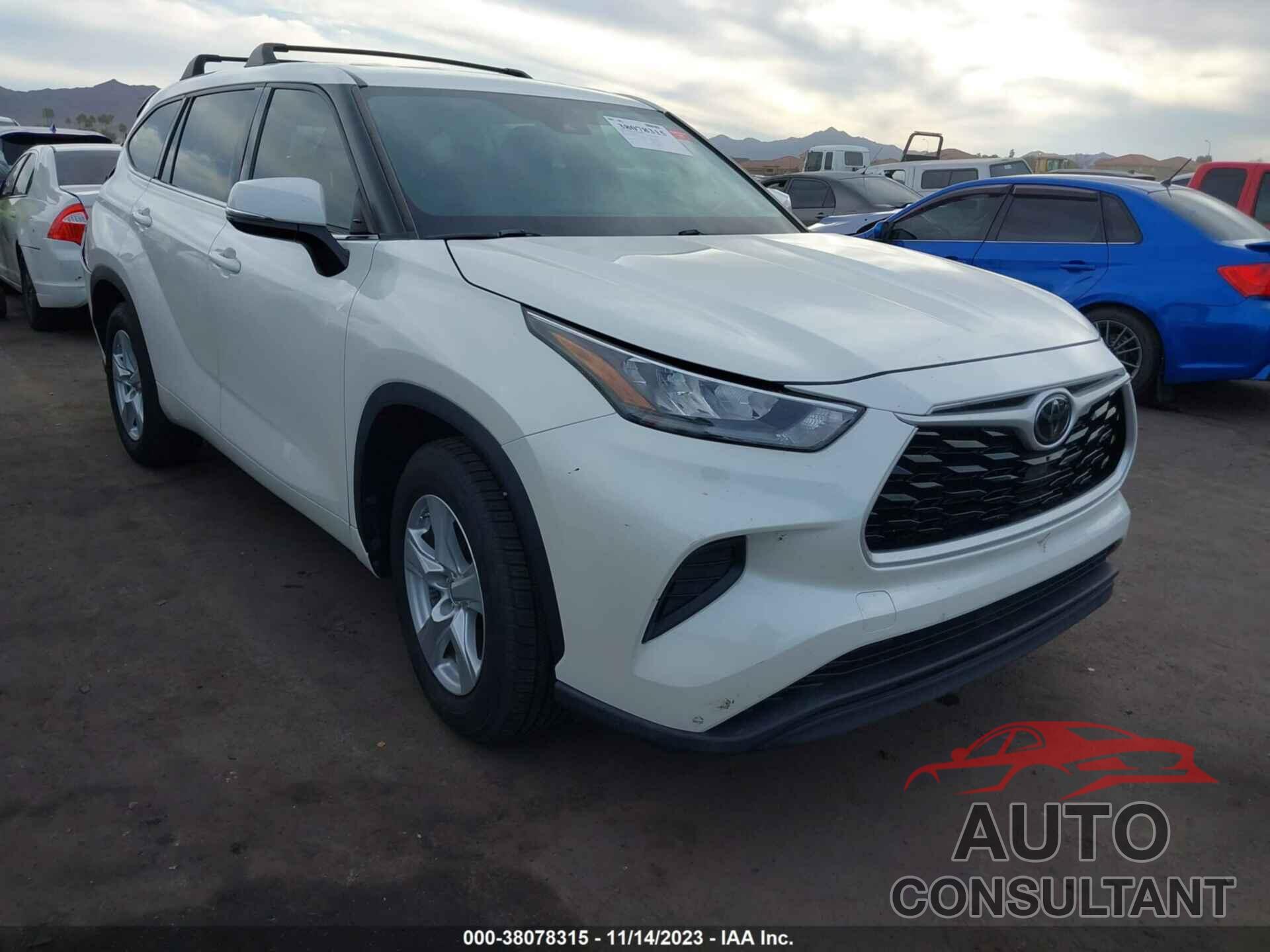 TOYOTA HIGHLANDER 2020 - 5TDCZRAHXLS504391