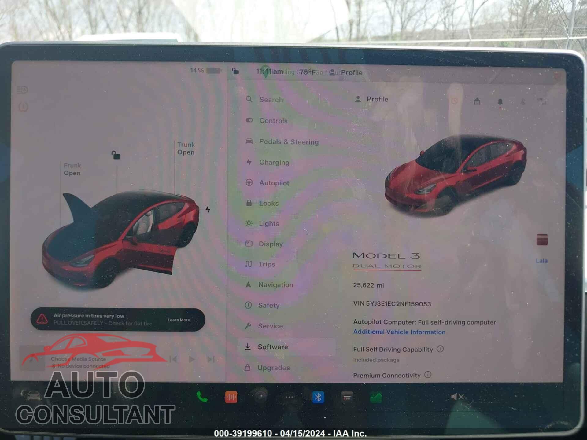 TESLA MODEL 3 2022 - 5YJ3E1EC2NF159053