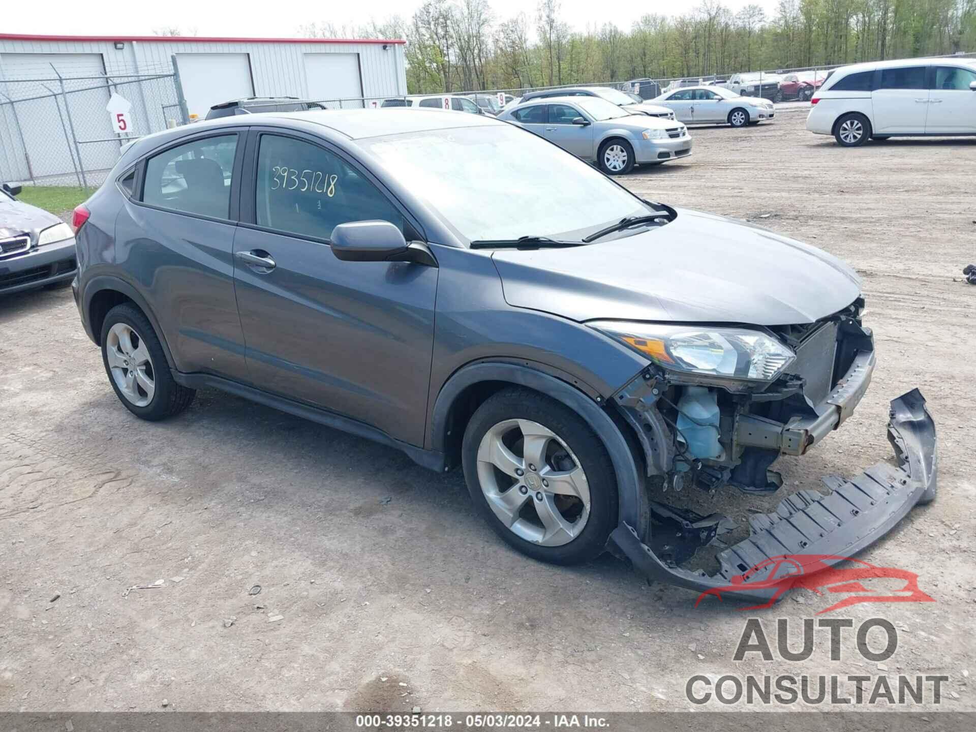 HONDA HR-V 2016 - 3CZRU6H33GM753195