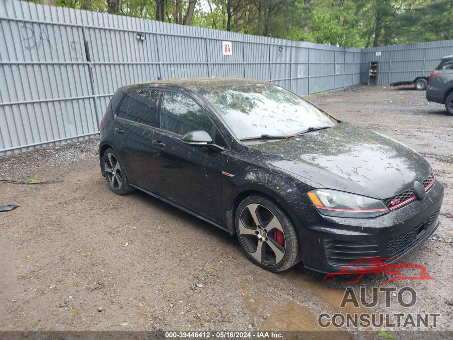 VOLKSWAGEN GOLF GTI 2017 - 3VW547AUXHM036482