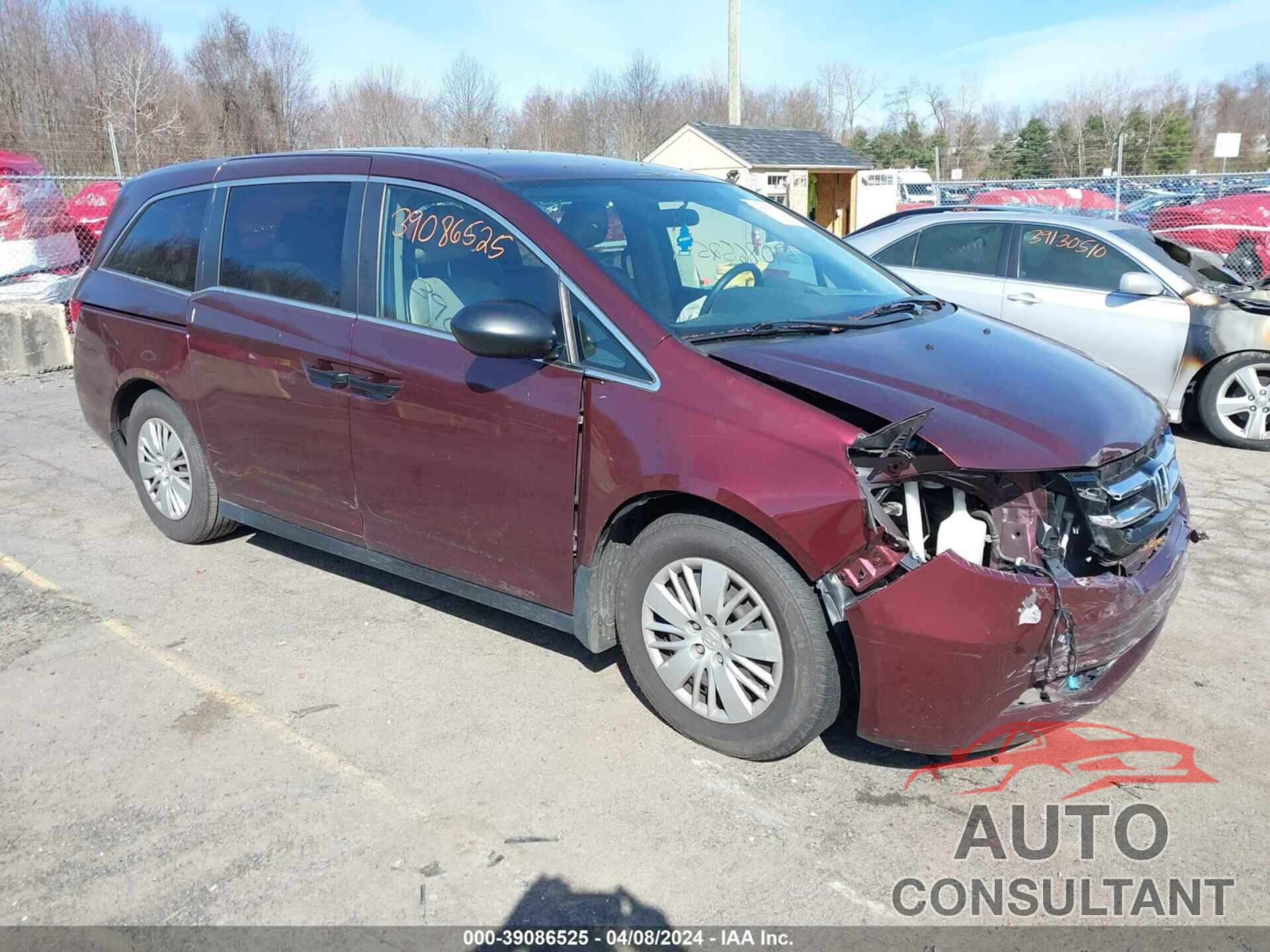 HONDA ODYSSEY 2016 - 5FNRL5H28GB139693