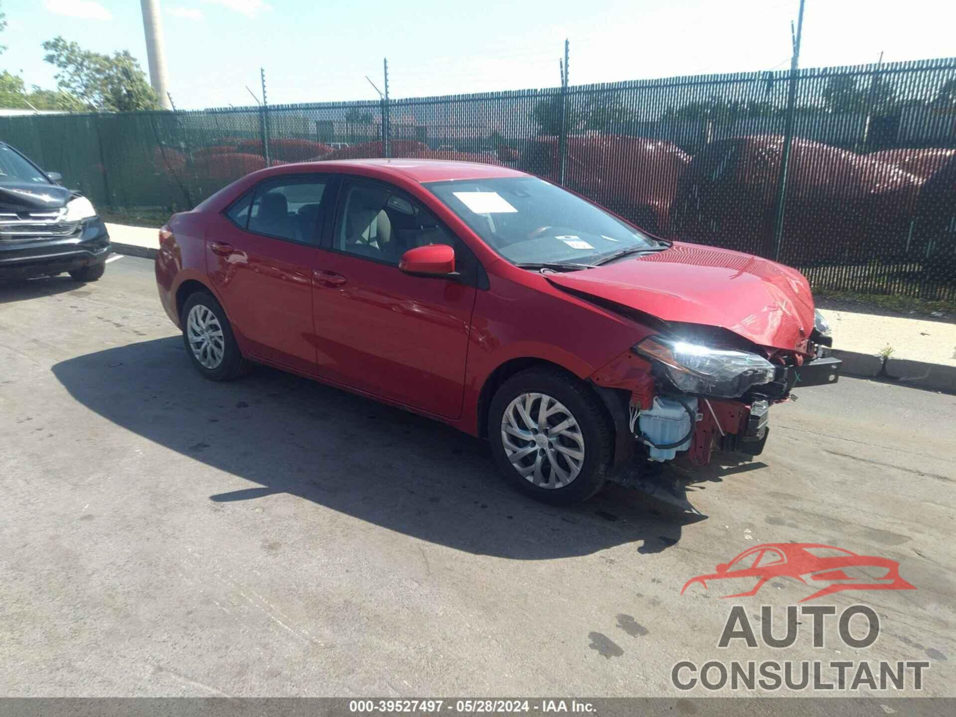 TOYOTA COROLLA 2019 - 2T1BURHE3KC182609