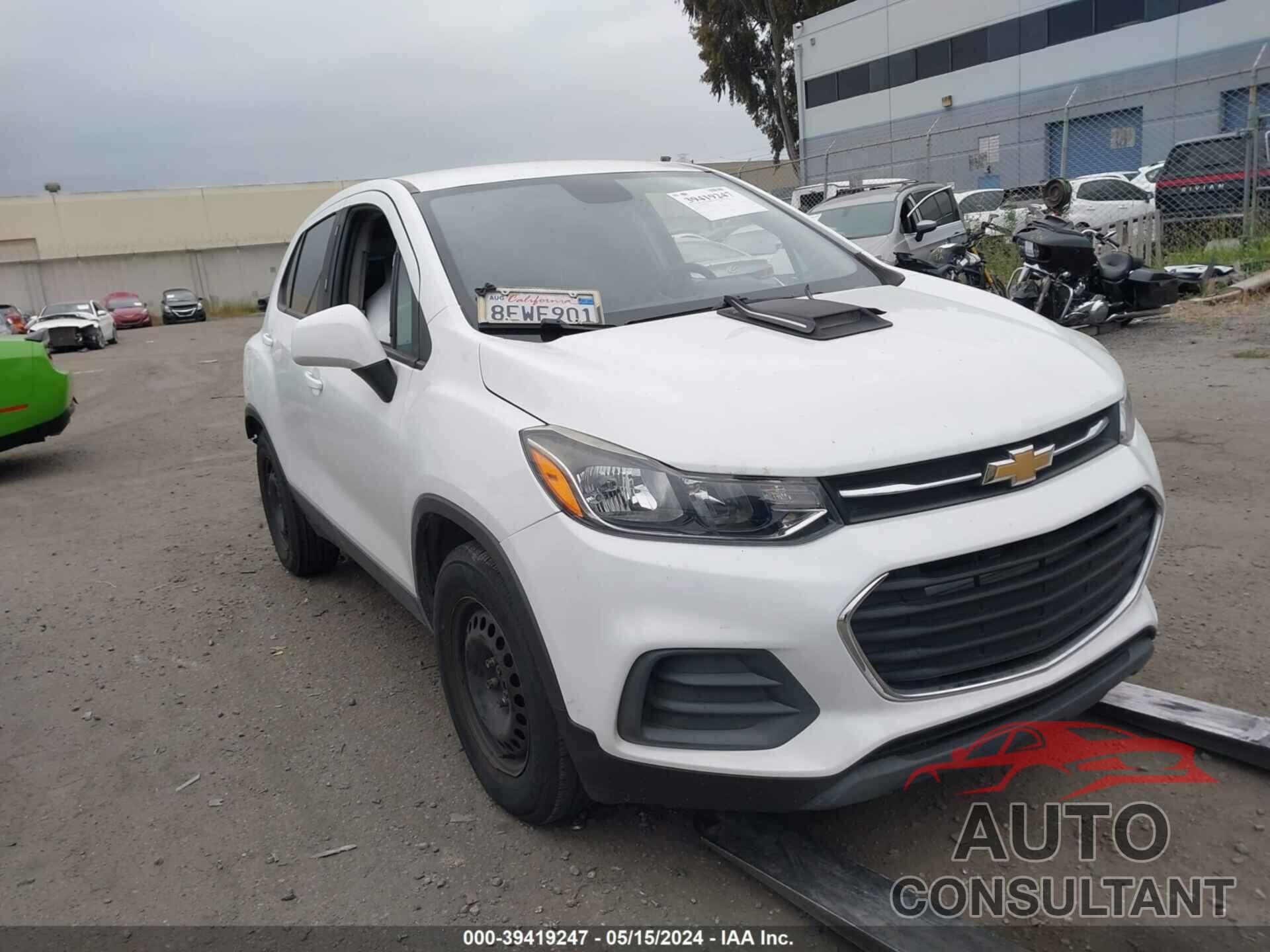 CHEVROLET TRAX 2018 - KL7CJKSB6JB703254