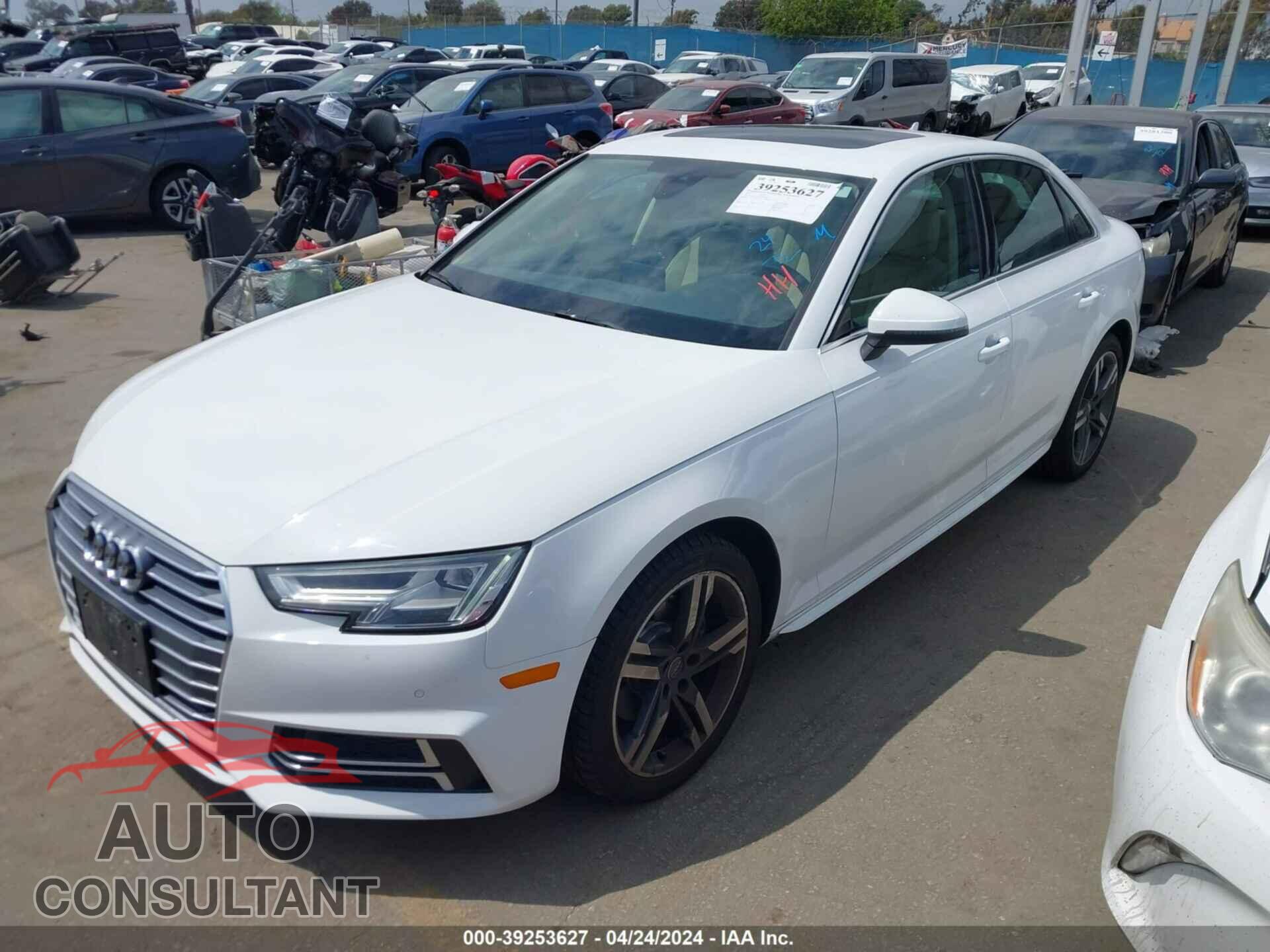 AUDI A4 2018 - WAULMAF4XJN007766
