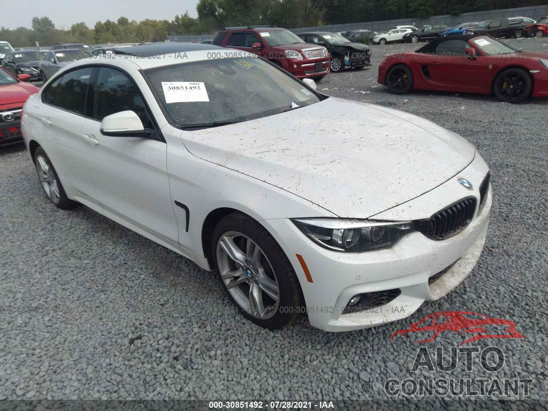 BMW 4 SERIES 2019 - WBA4J3C53KBL08582