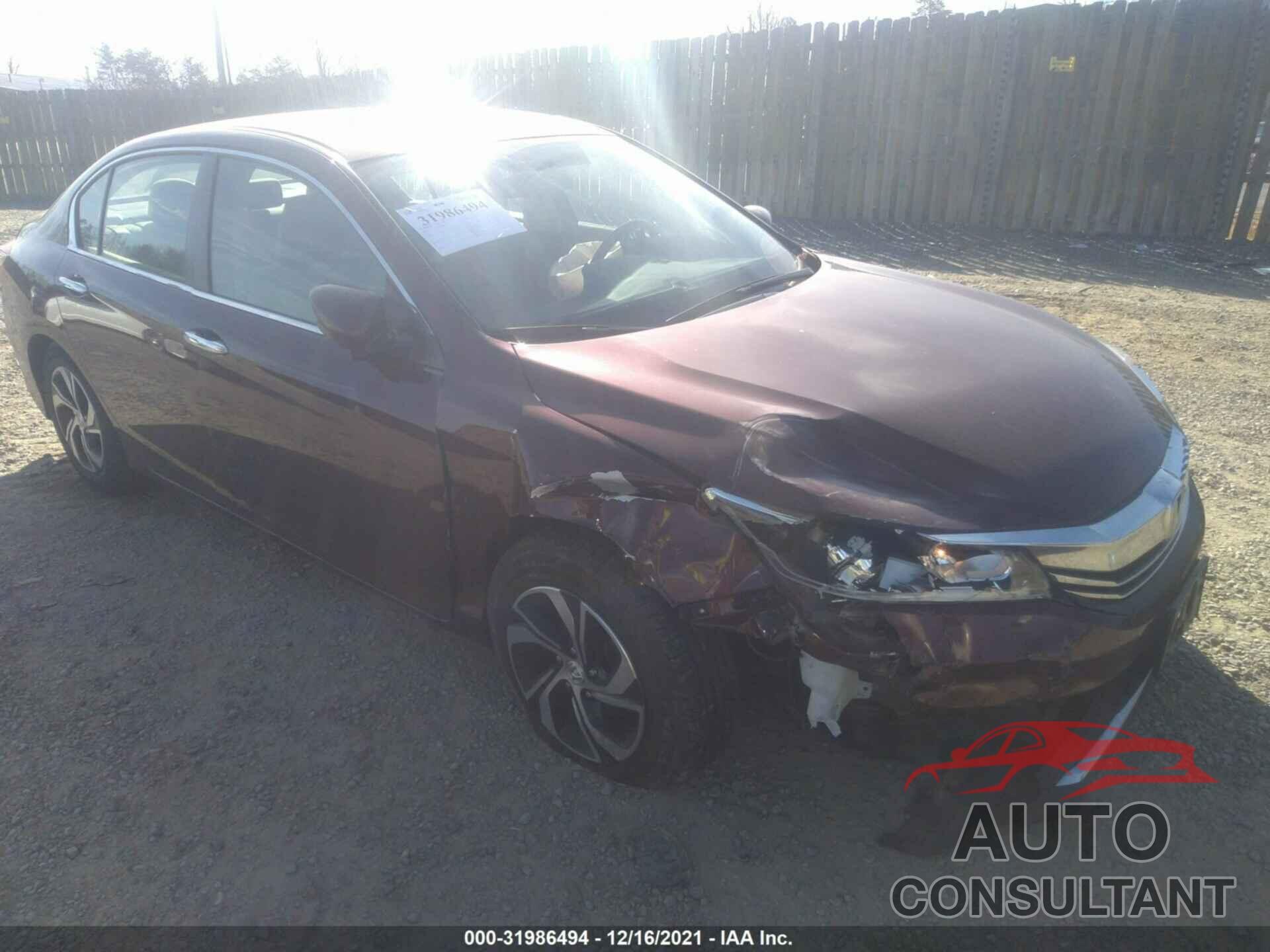 HONDA ACCORD SEDAN 2016 - 1HGCR2F38GA141422