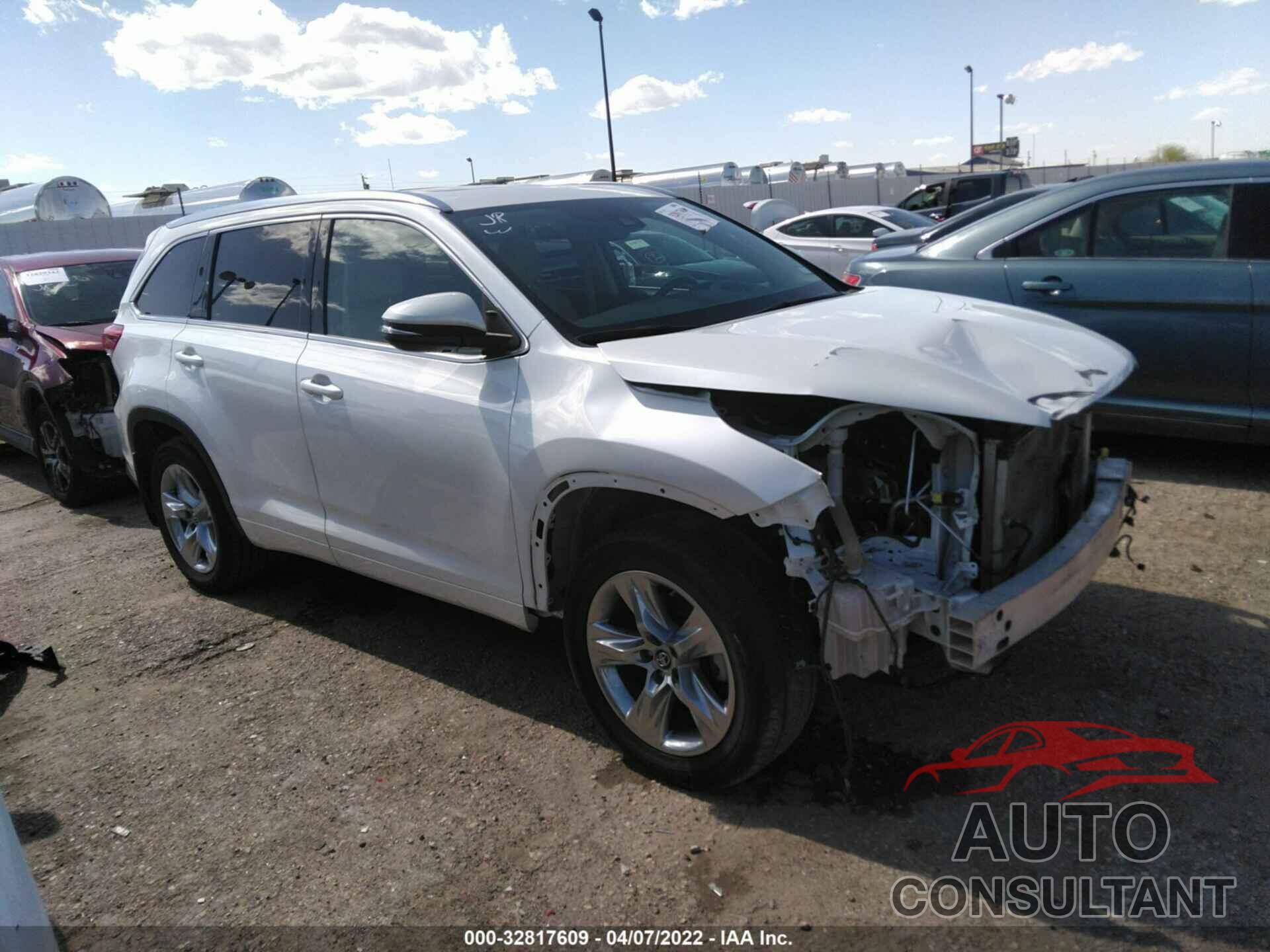 TOYOTA HIGHLANDER 2018 - 5TDYZRFH7JS247802