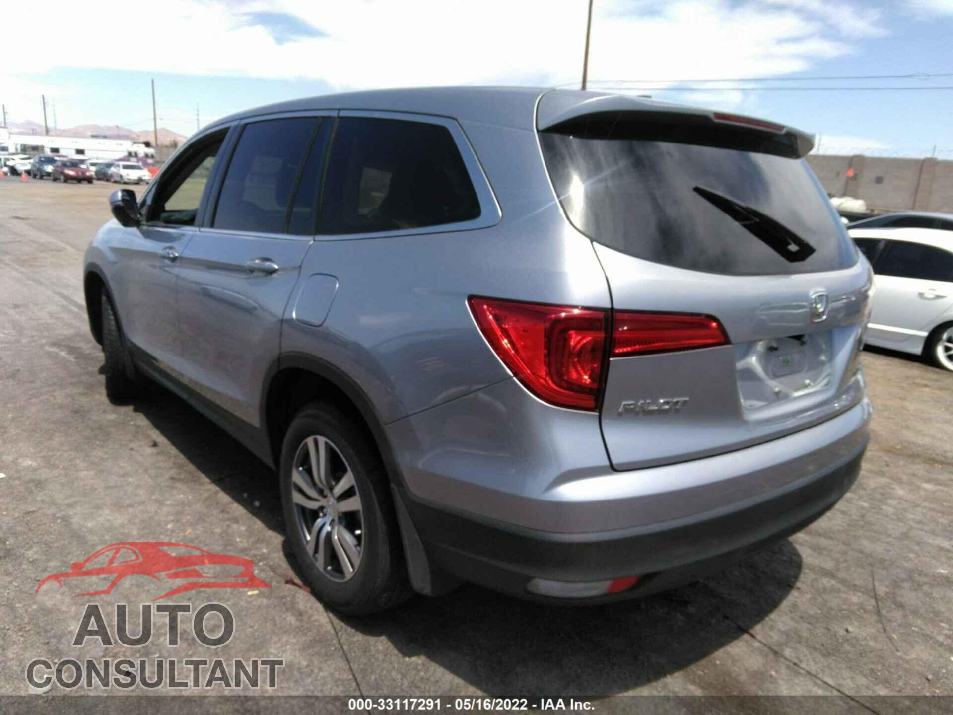 HONDA PILOT 2017 - 5FNYF5H8XHB005387
