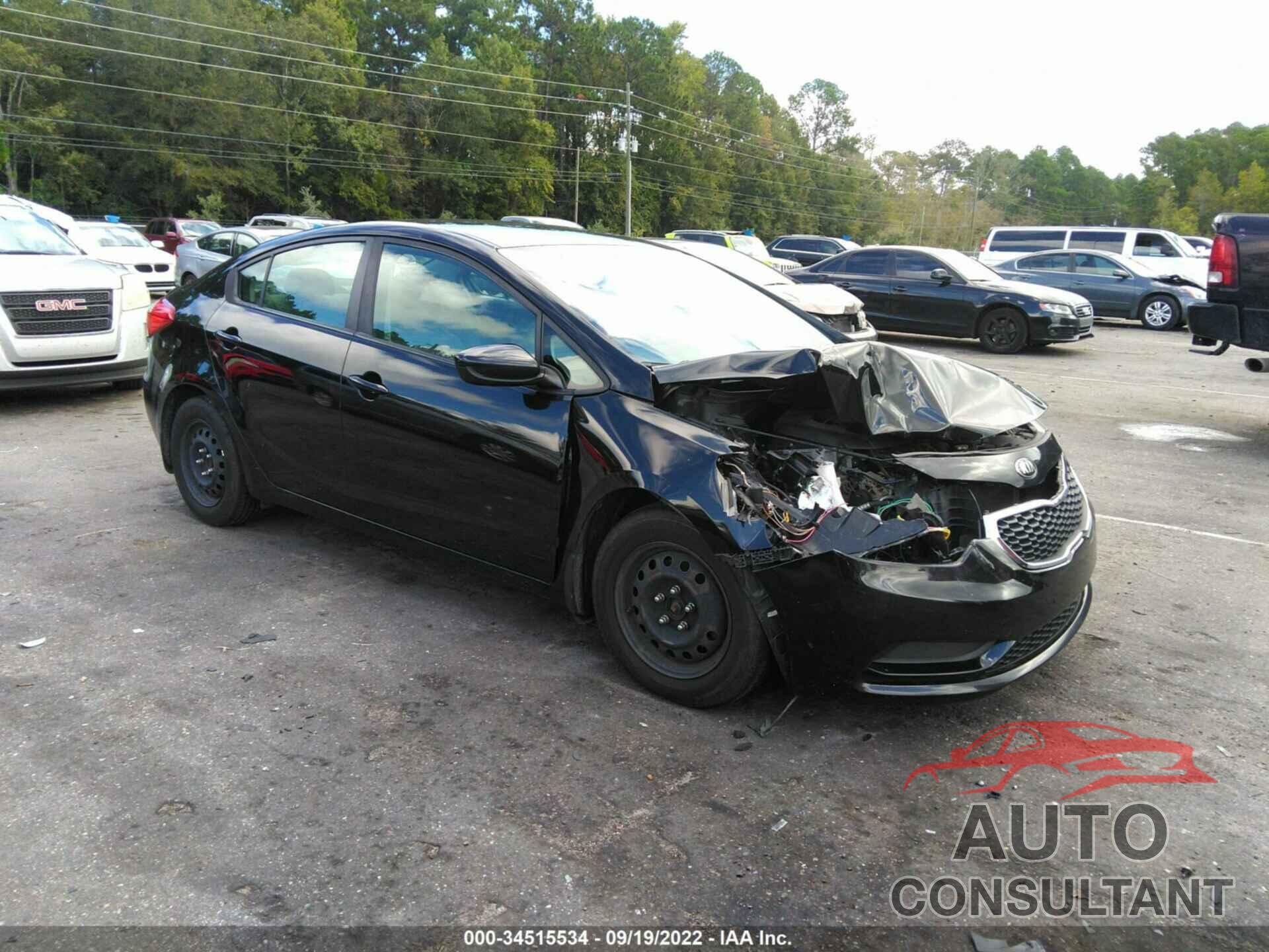 KIA FORTE 2016 - KNAFK4A69G5611542