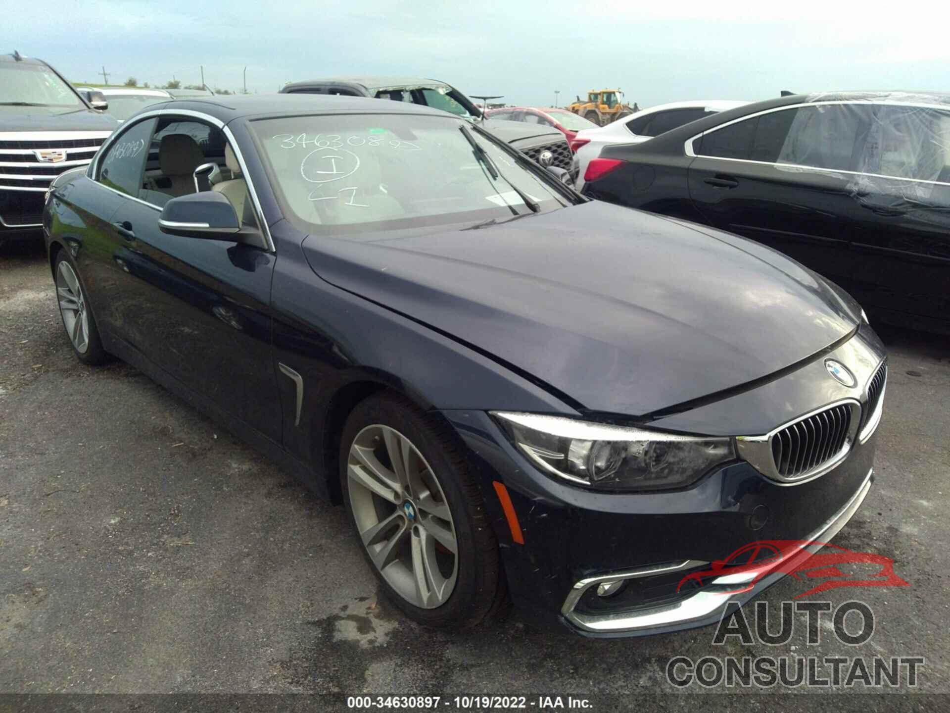 BMW 4 SERIES 2018 - WBA4Z1C52JEC71487