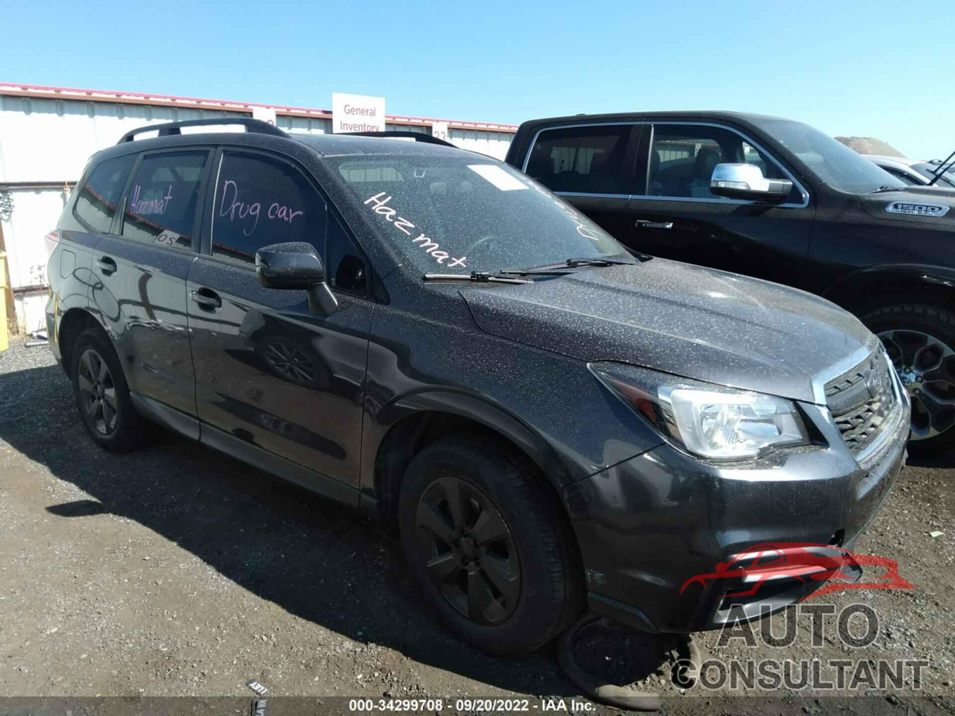 SUBARU FORESTER 2018 - JF2SJAGC5JH584010