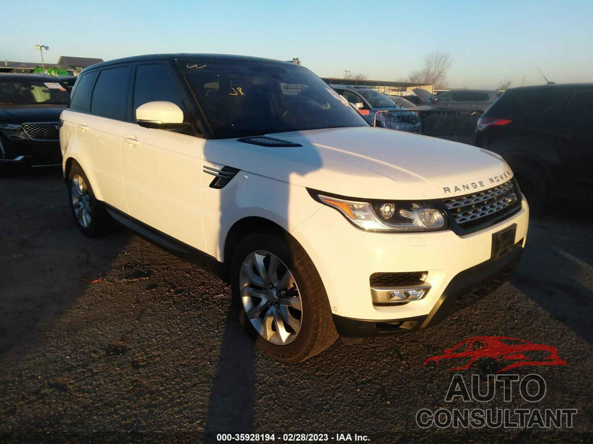 LAND ROVER RANGE ROVER SPORT 2016 - SALWR2KF8GA640189