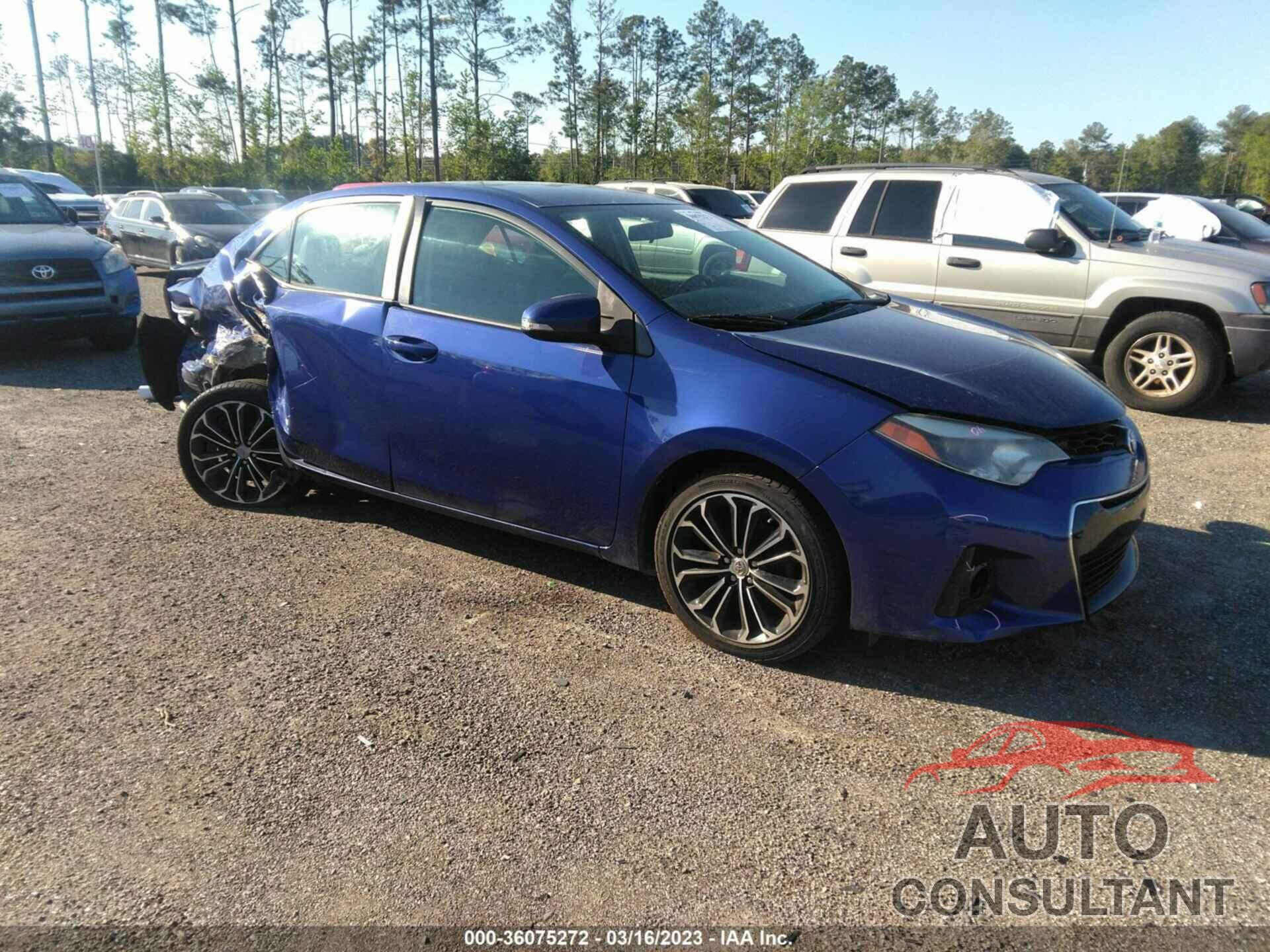 TOYOTA COROLLA 2015 - 2T1BURHE3FC294526