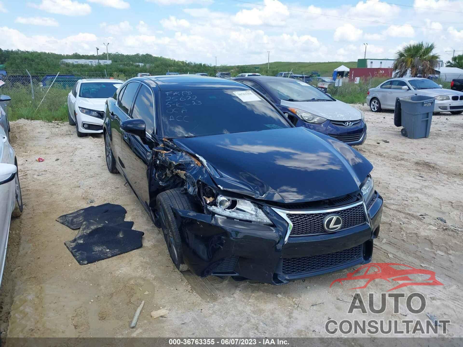 LEXUS GS 350 2015 - JTHBE1BL8FA014107