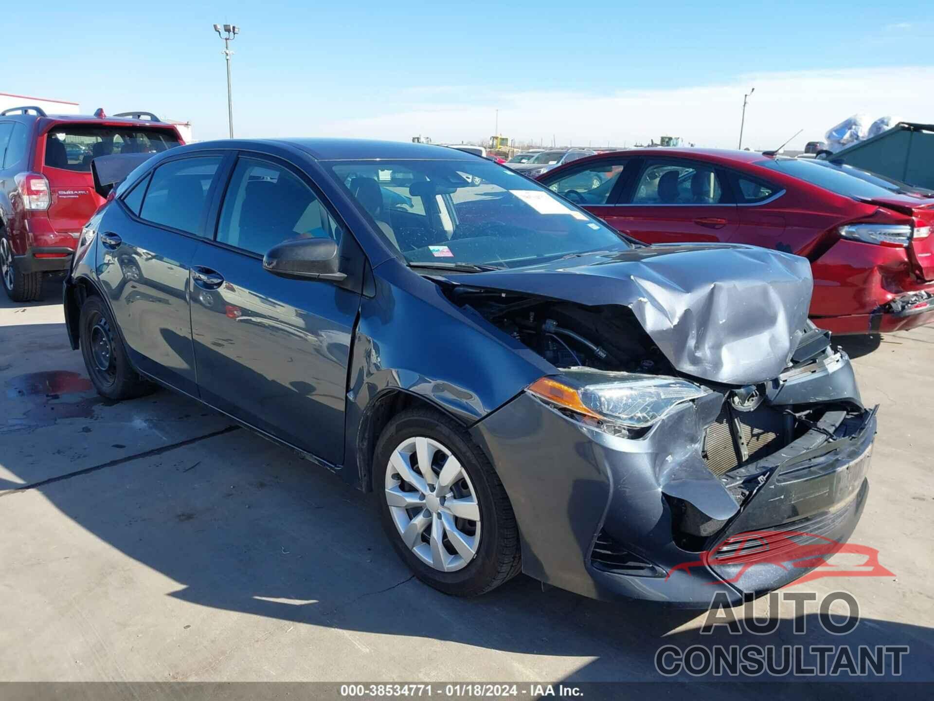 TOYOTA COROLLA 2018 - 2T1BURHE6JC989883
