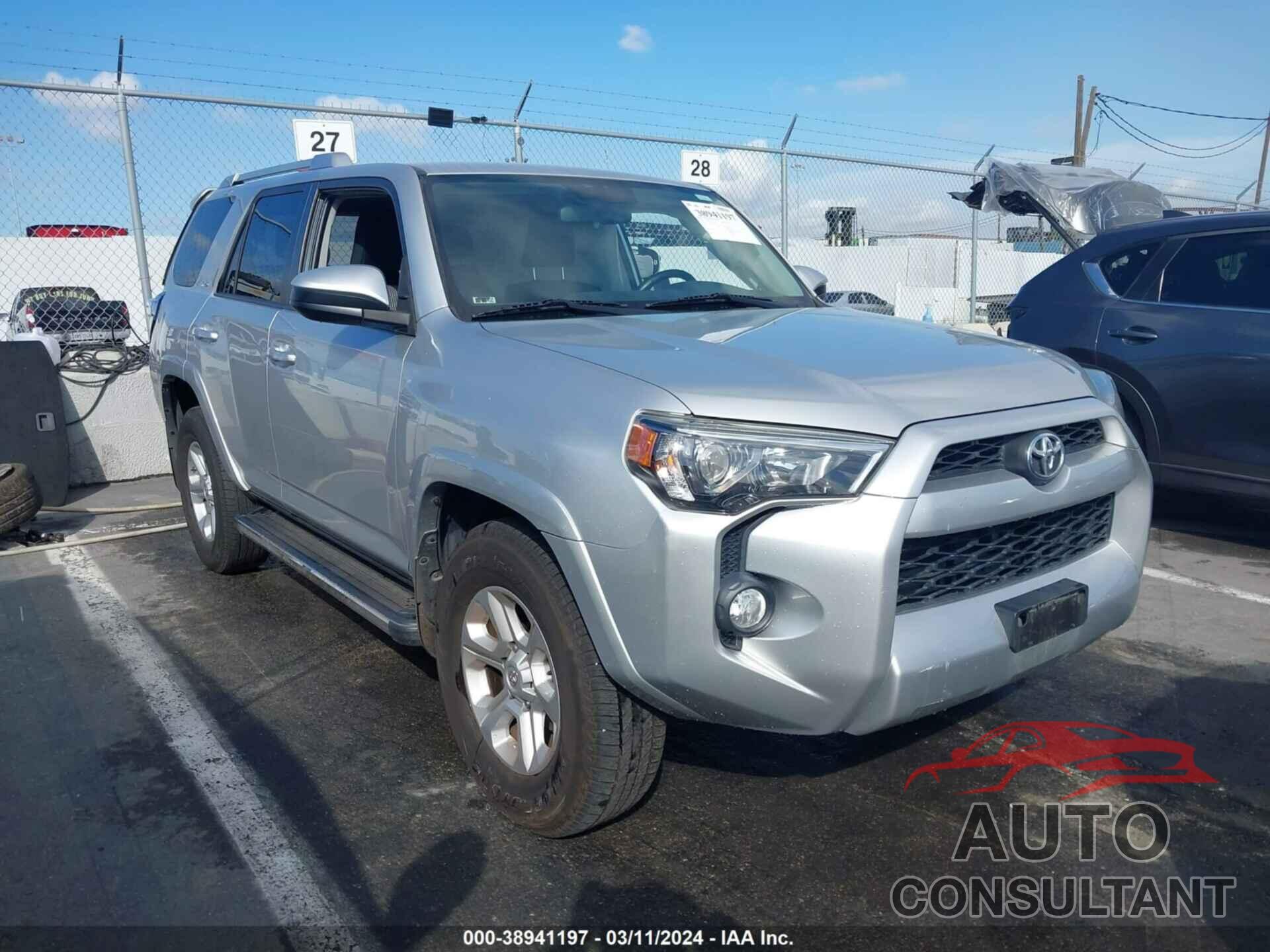 TOYOTA 4RUNNER 2016 - JTEZU5JR2G5130490