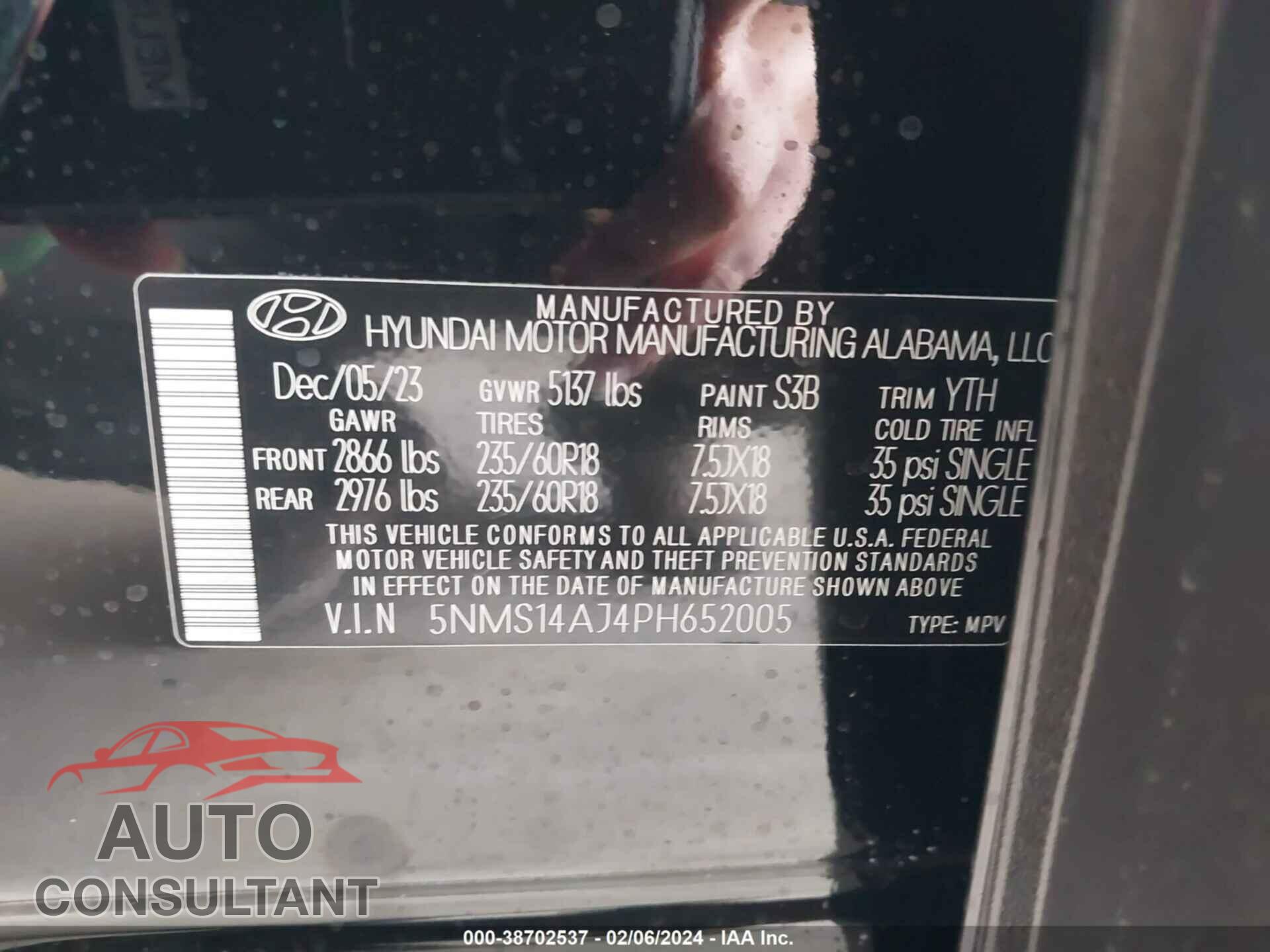 HYUNDAI SANTA FE 2023 - 5NMS14AJ4PH652005