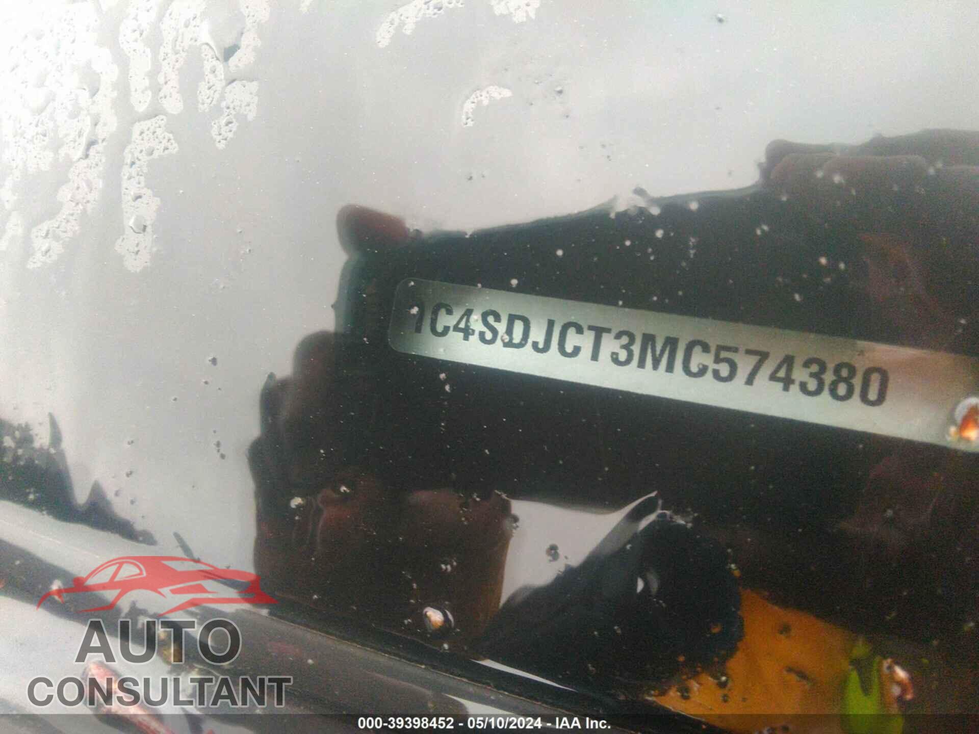 DODGE DURANGO 2021 - 1C4SDJCT3MC574380