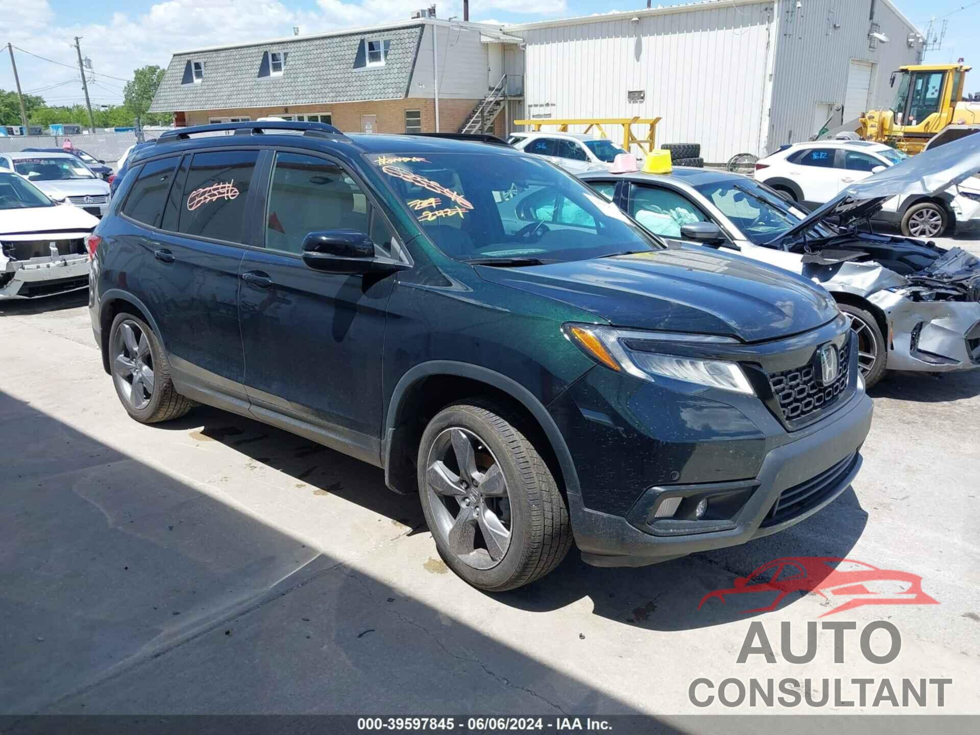 HONDA PASSPORT 2019 - 5FNYF7H9XKB001593