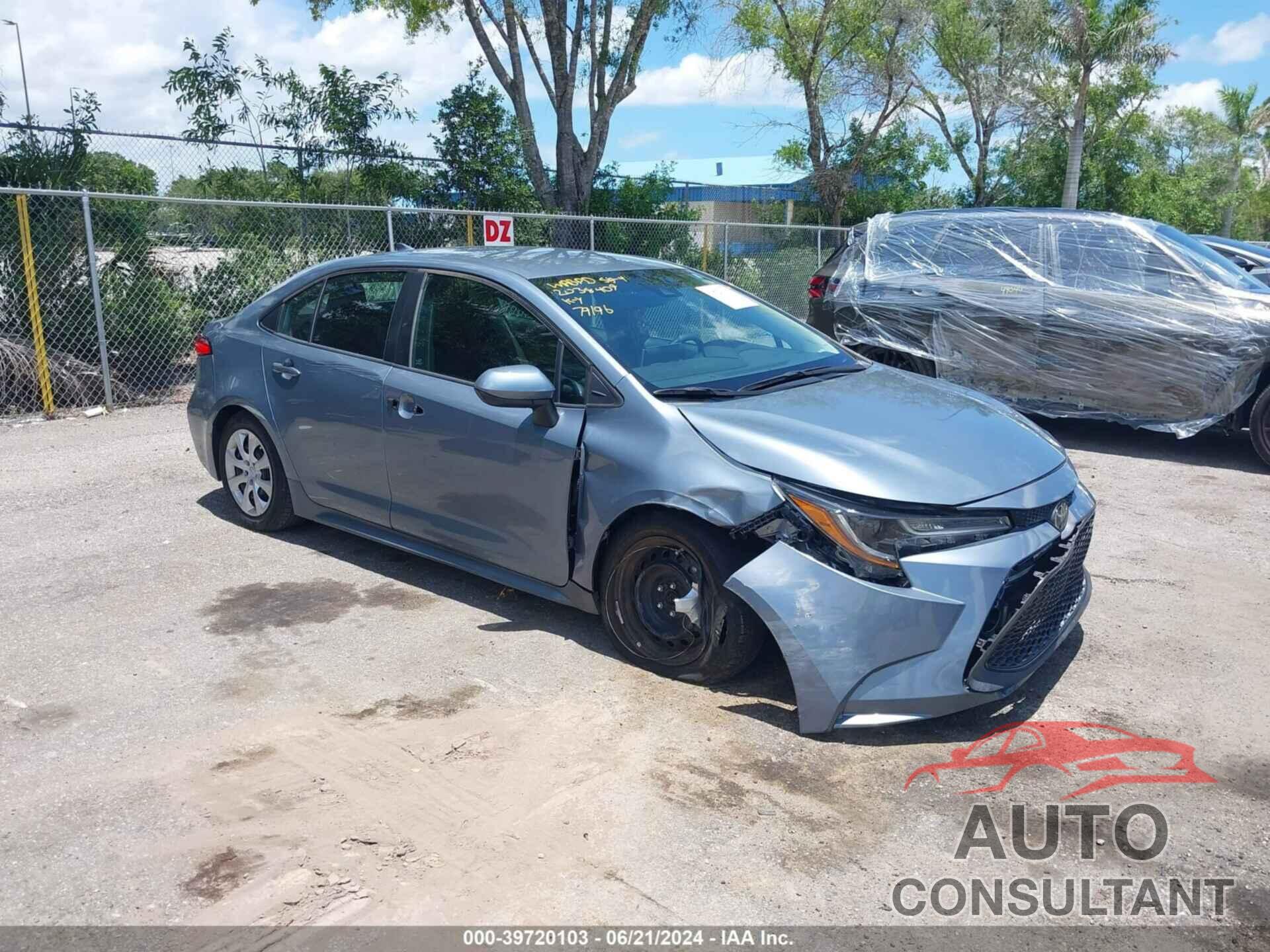 TOYOTA COROLLA 2020 - 5YFEPRAE3LP086849