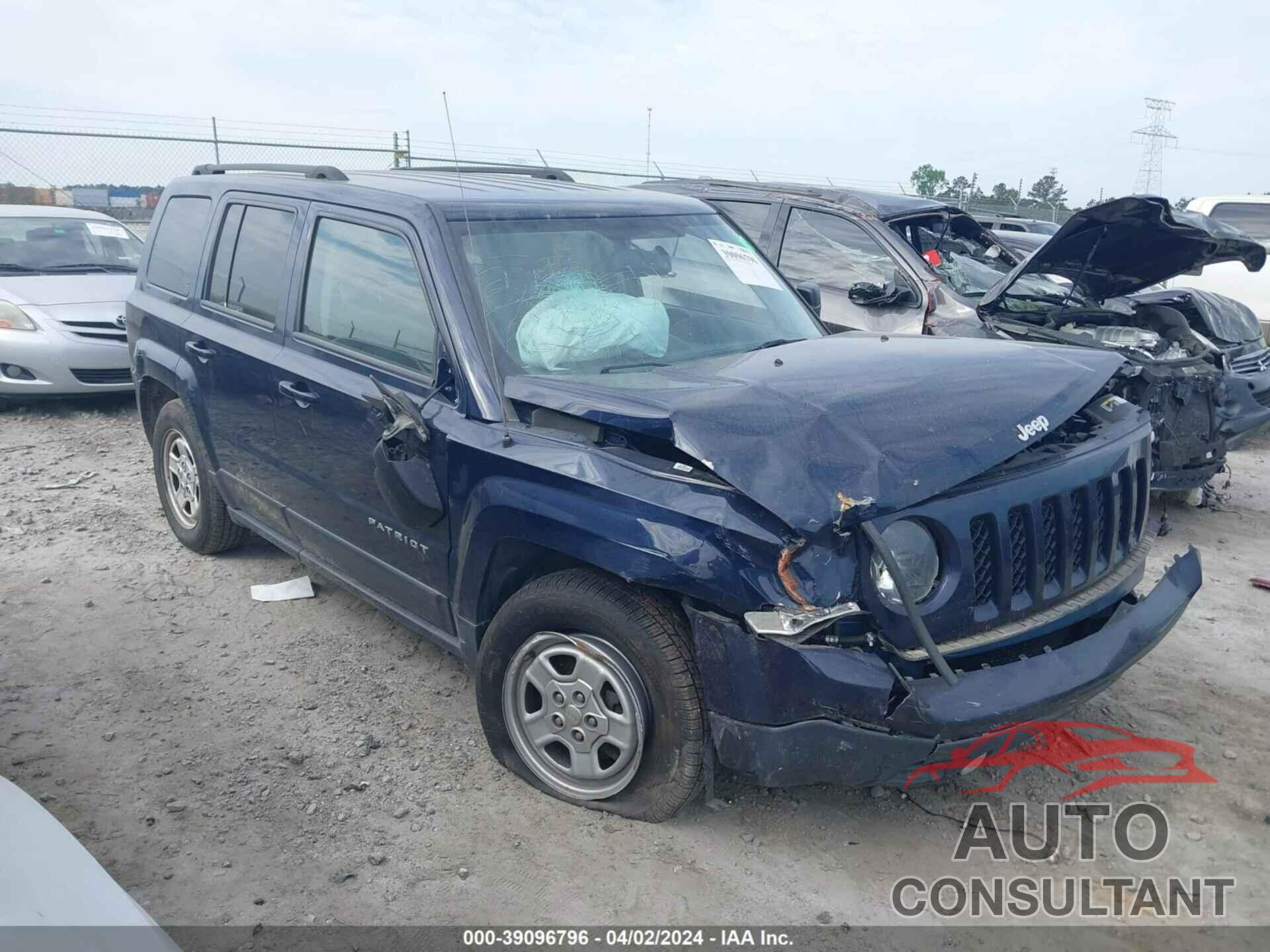 JEEP PATRIOT 2017 - 1C4NJPBB2HD158564