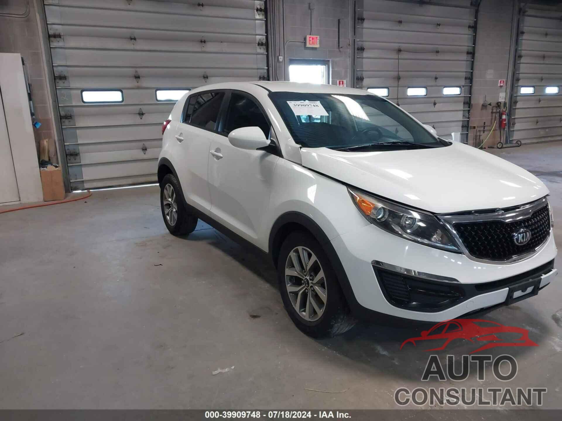 KIA SPORTAGE 2016 - KNDPB3AC9G7832943