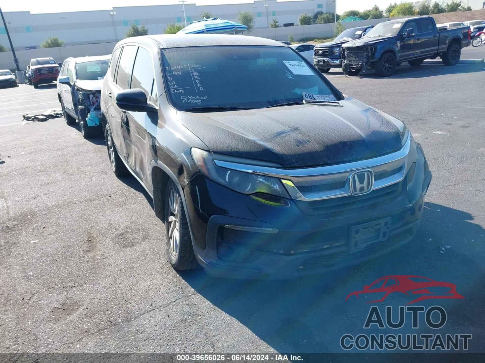 HONDA PILOT 2019 - 5FNYF5H12KB011646