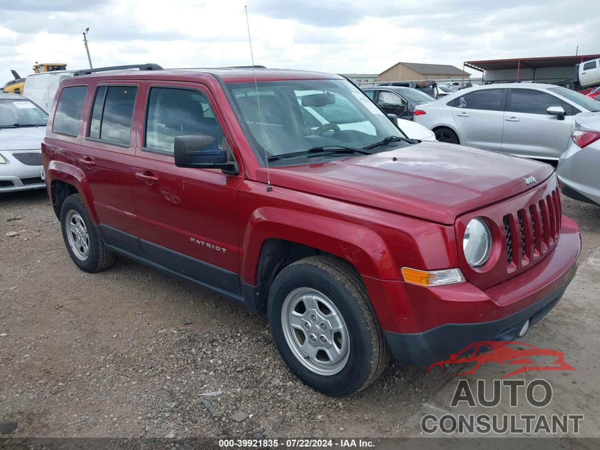 JEEP PATRIOT 2016 - 1C4NJPBA6GD815386