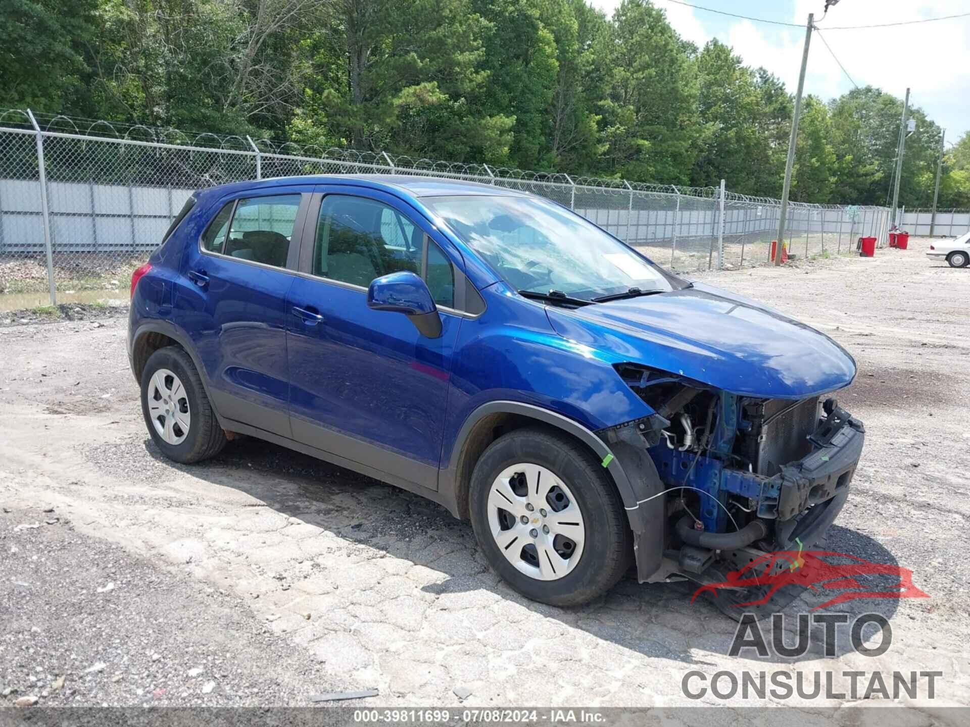 CHEVROLET TRAX 2017 - 3GNCJKSB1HL180521