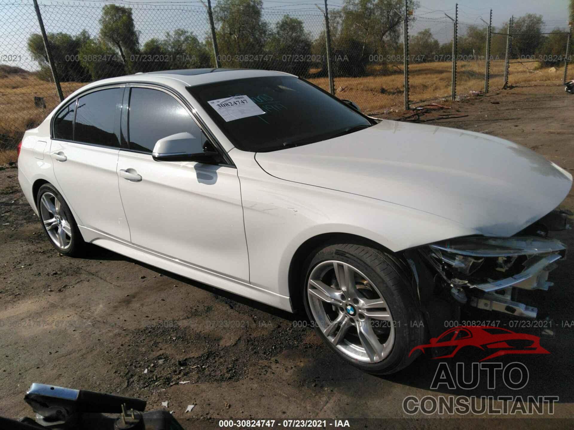 BMW 3 SERIES 2017 - WBA8B9G54HNU49311