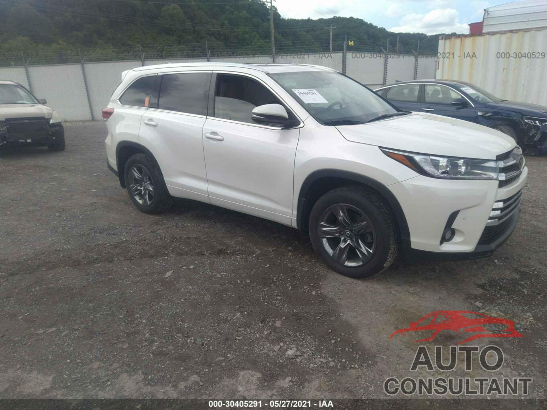 TOYOTA HIGHLANDER 2017 - 5TDDZRFH8HS425130