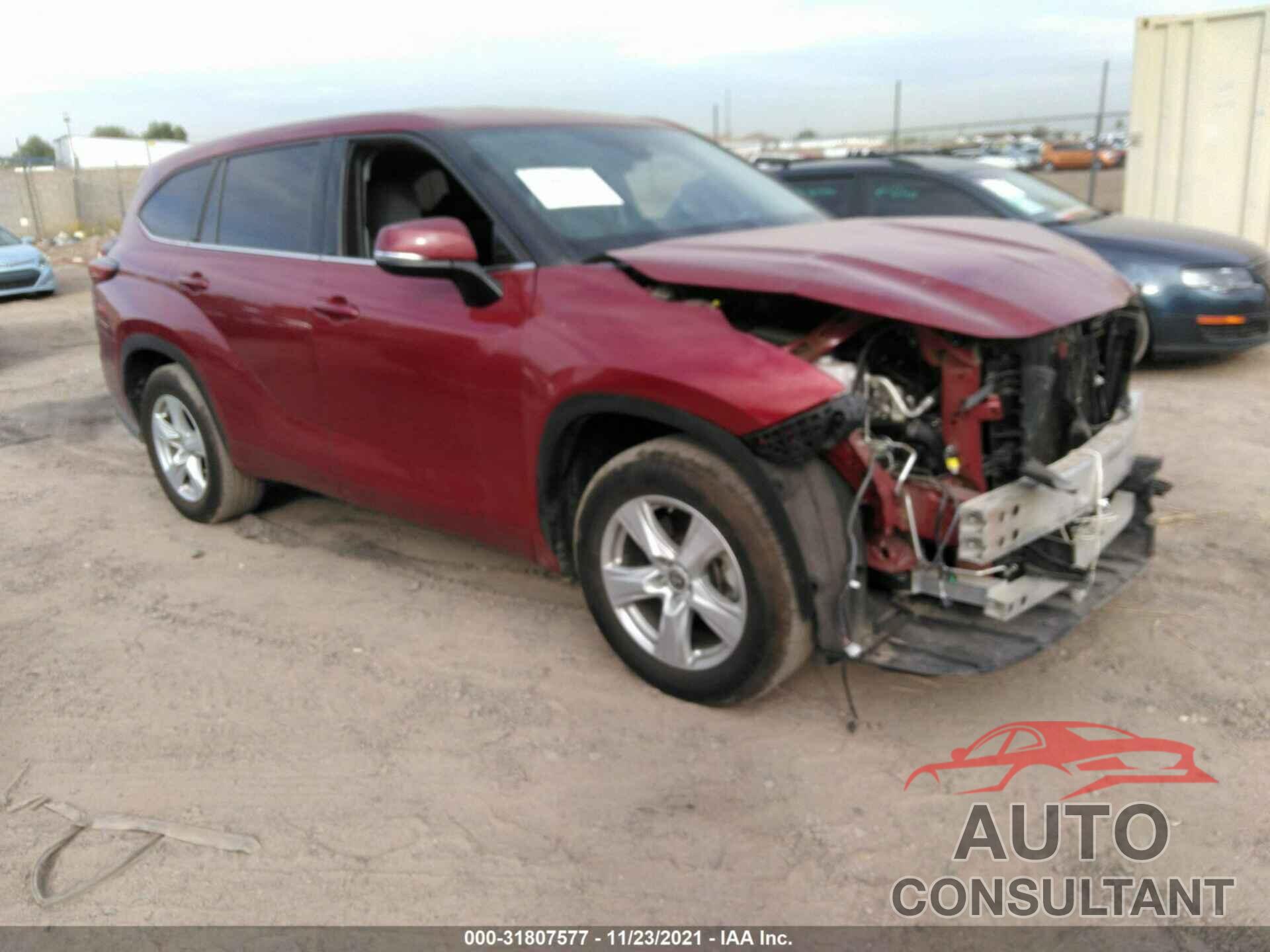 TOYOTA HIGHLANDER 2021 - 5TDZZRAH4MS035567