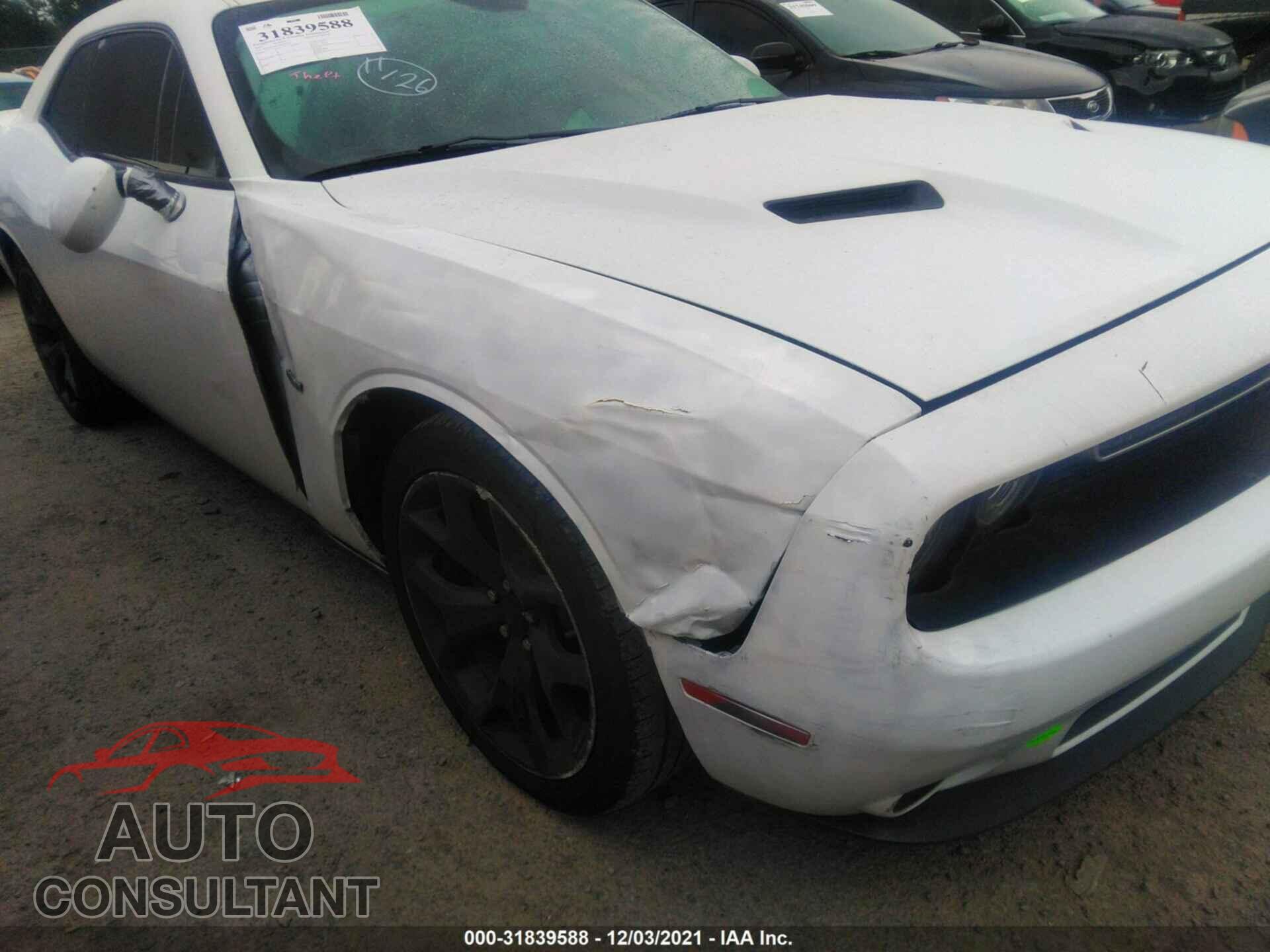 DODGE CHALLENGER 2016 - 2C3CDZBTXGH311765