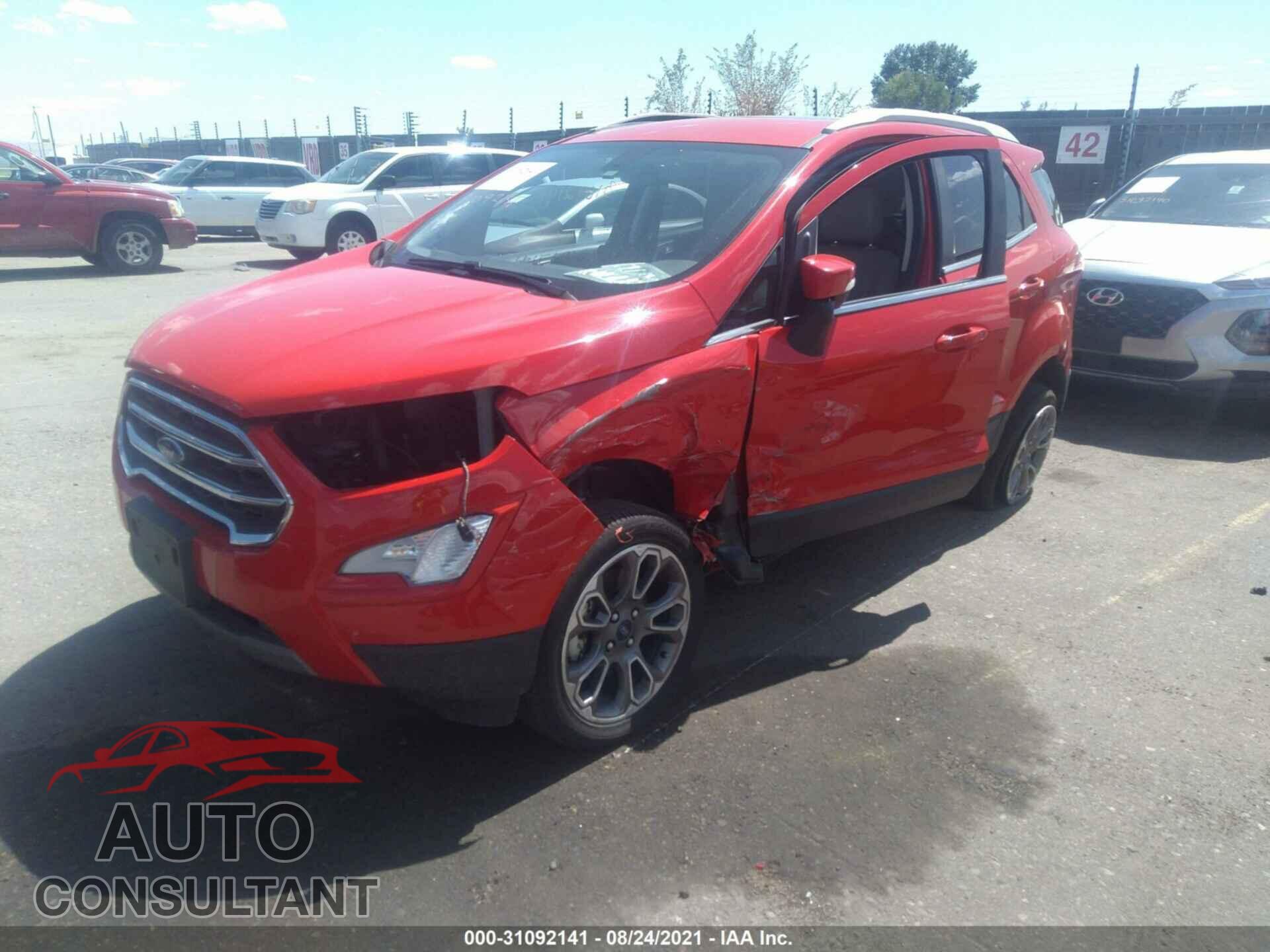 FORD ECOSPORT 2020 - MAJ6S3KL9LC349227